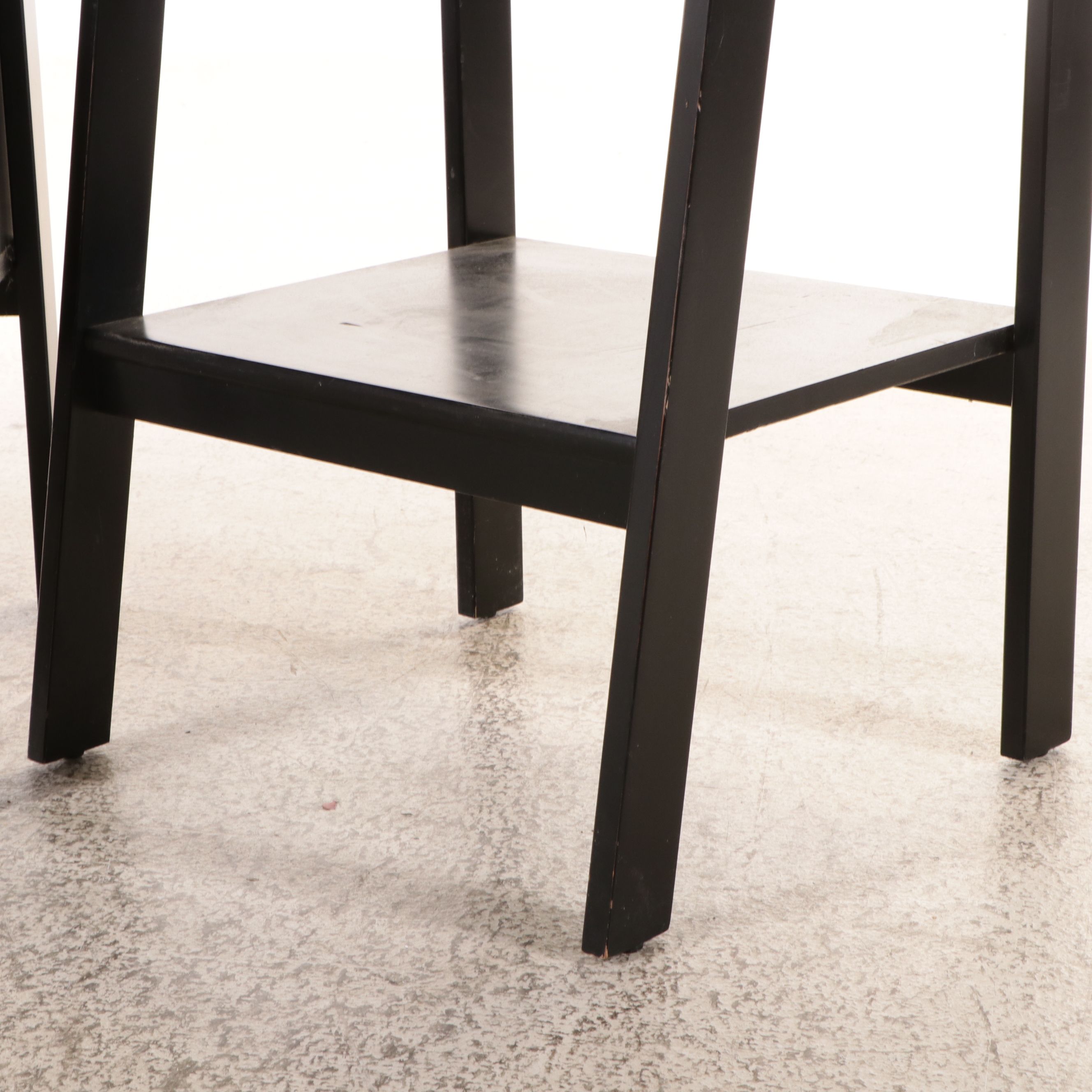 Contemporary Wooden Ladder-Shaped Shelves