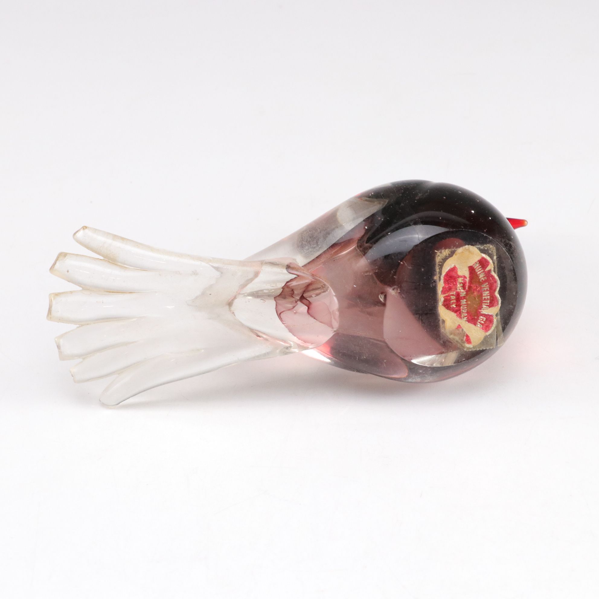 Murano Italian Art Glass Bird, 1970s