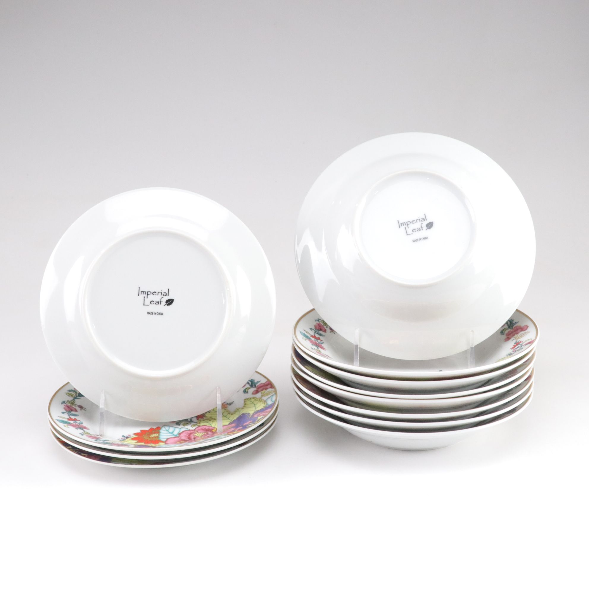 Imperial Leaf China Dinnerware Set for Eight with Serveware and More