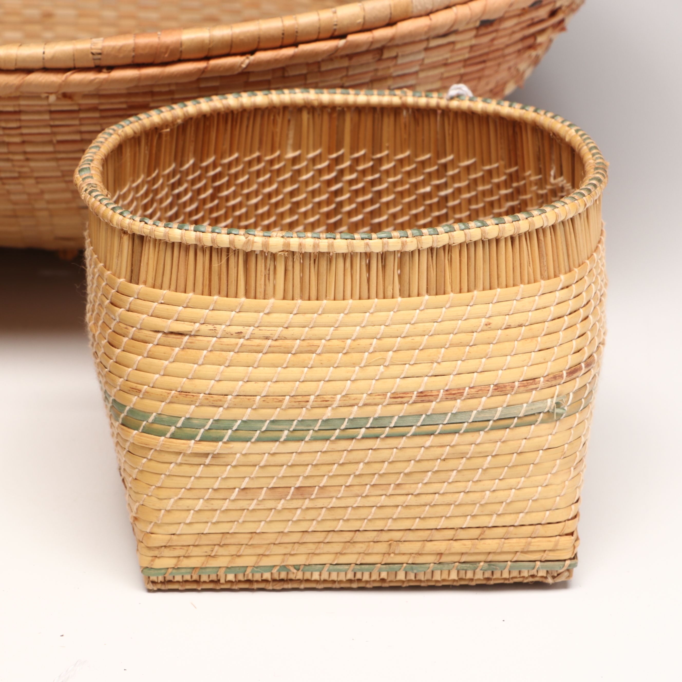 Burkinabé Handwoven Reed Lobi Baskets