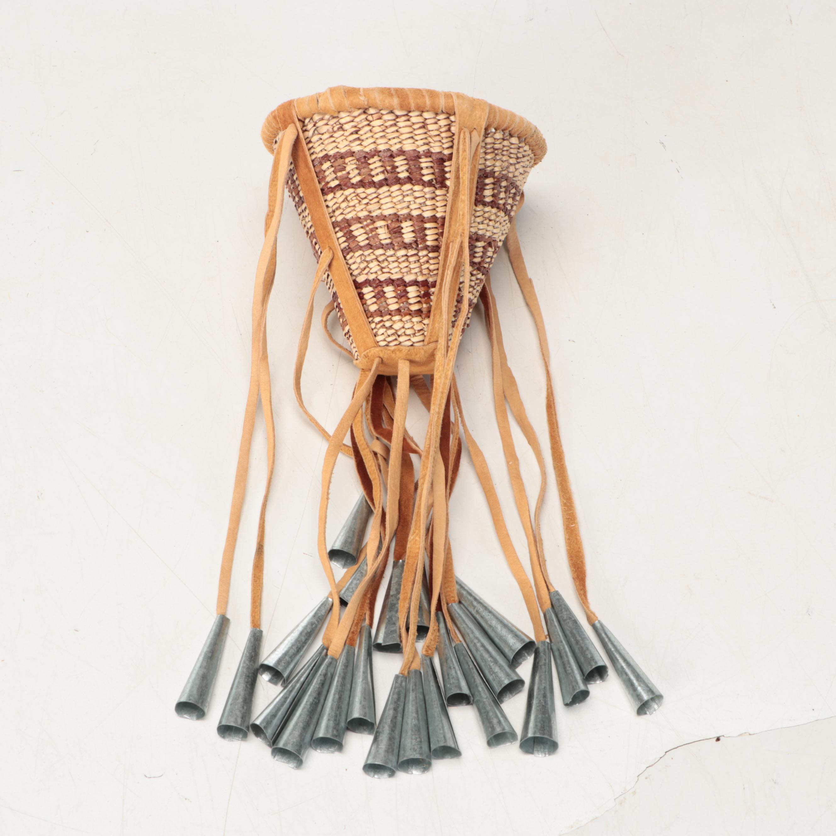 Velveeta Velaride and Other Apache Willow and Buckskin Miniature Burden Baskets