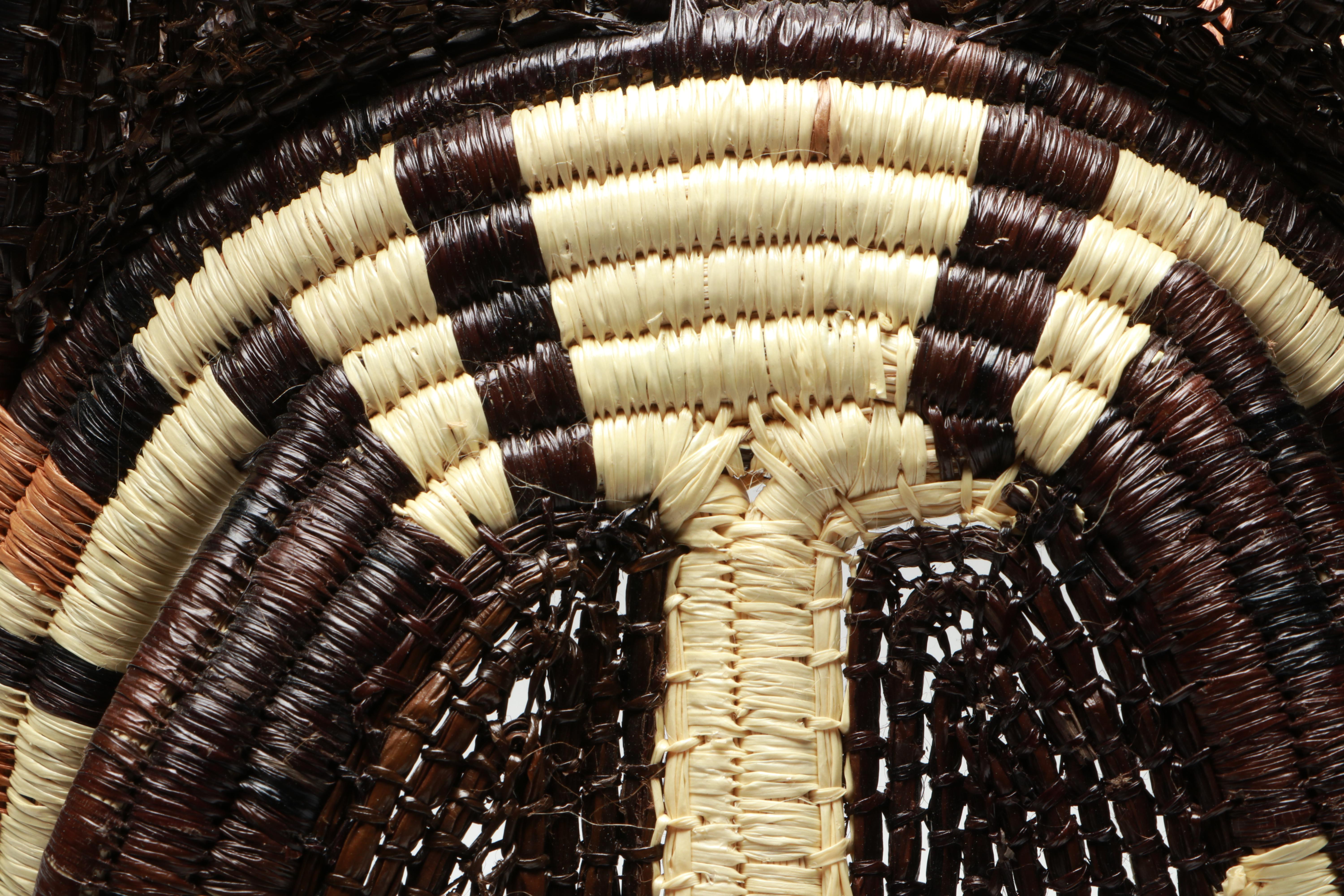 Panamanian Emberá Peoples Horse and Bear Chunga Fiber and Black Palm Masks
