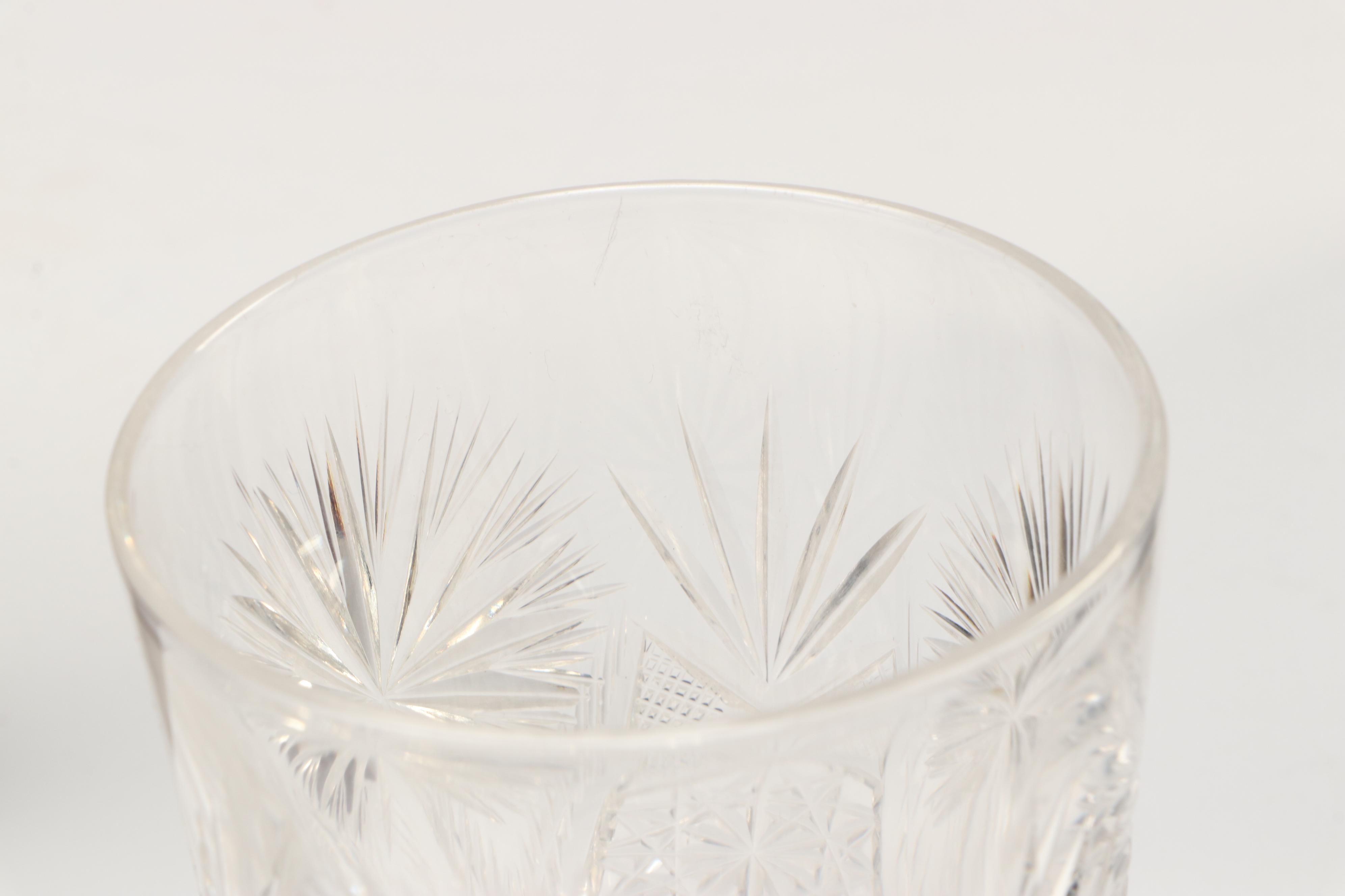 Bonjour Chateau Deluxe Wine Opener with Cut Crystal Glasses and Other Bar Tools