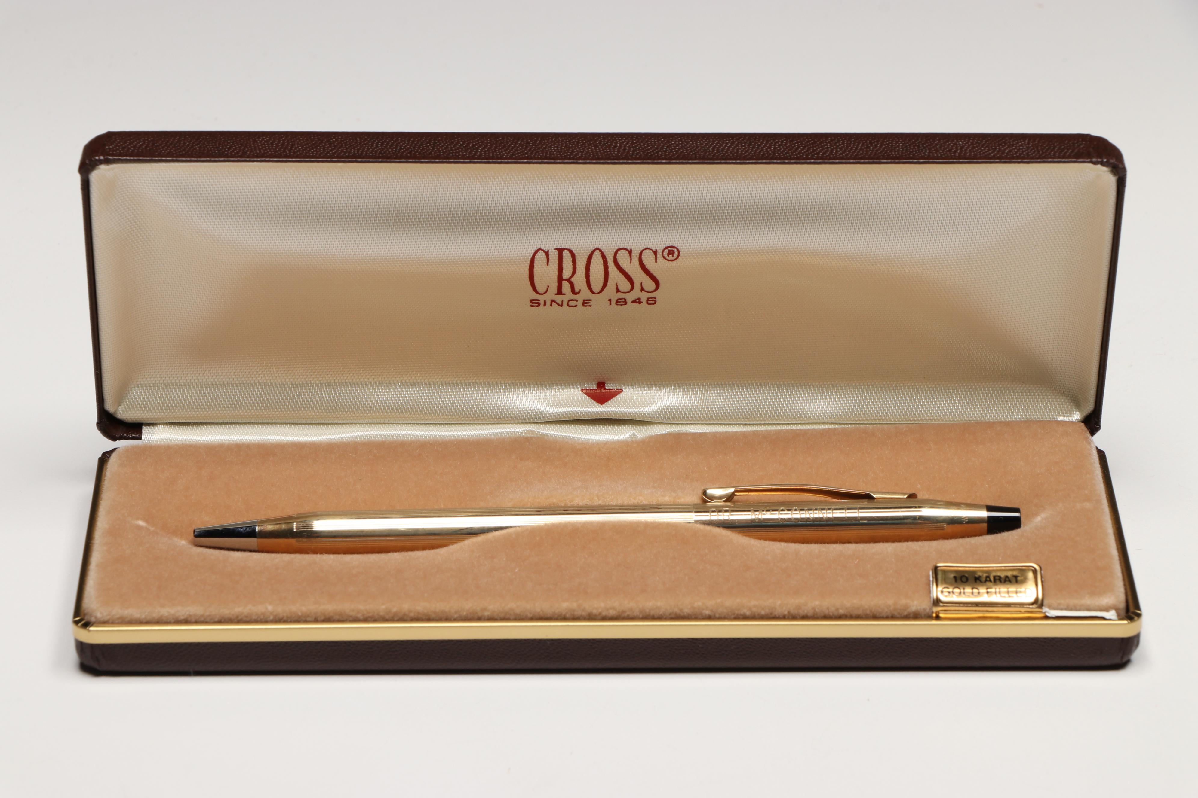 Cross 10K Gold-Filled and Other Ballpoint Pens with Cases
