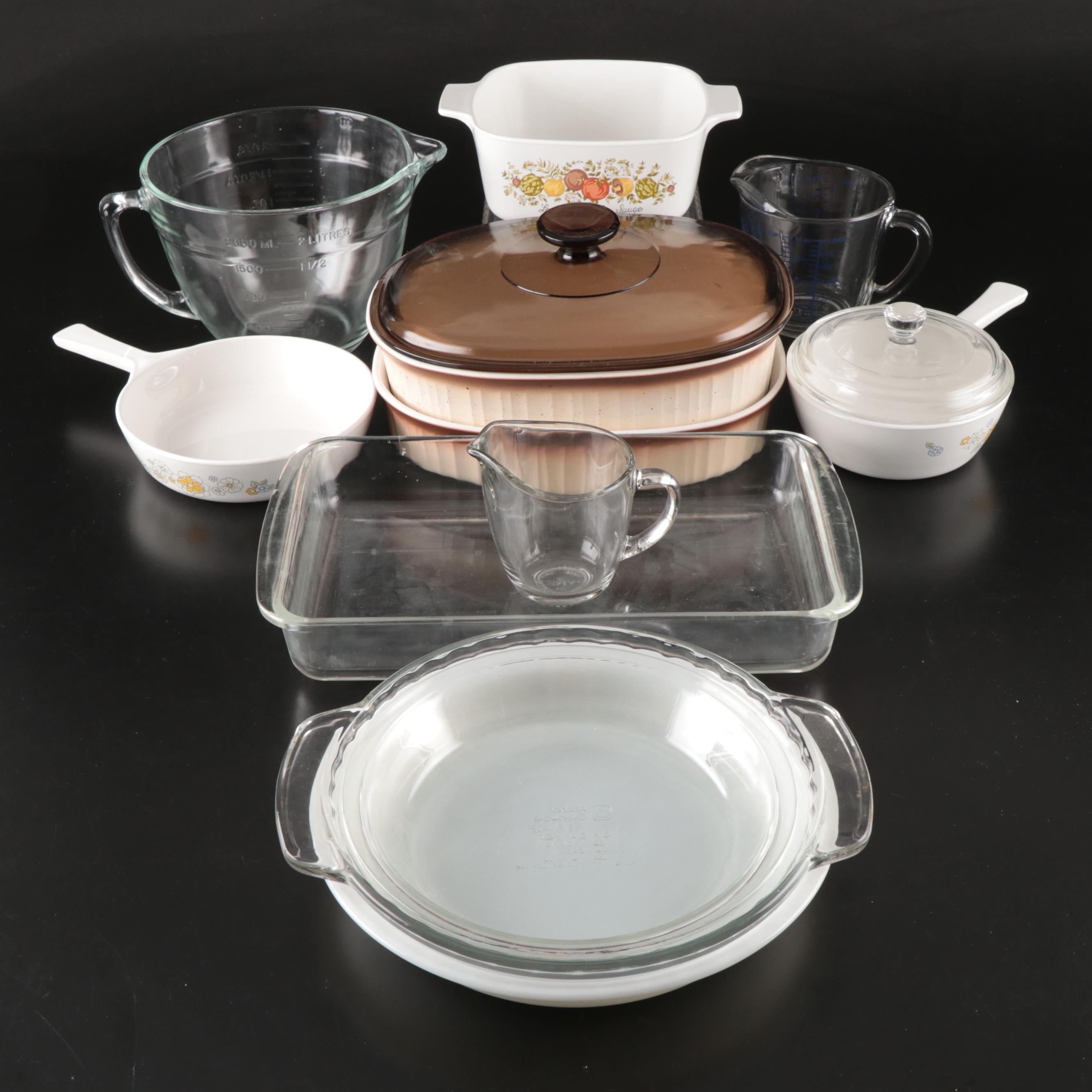 Vintage Pyrex, Corning Ware and Anchor Hocking Cookware