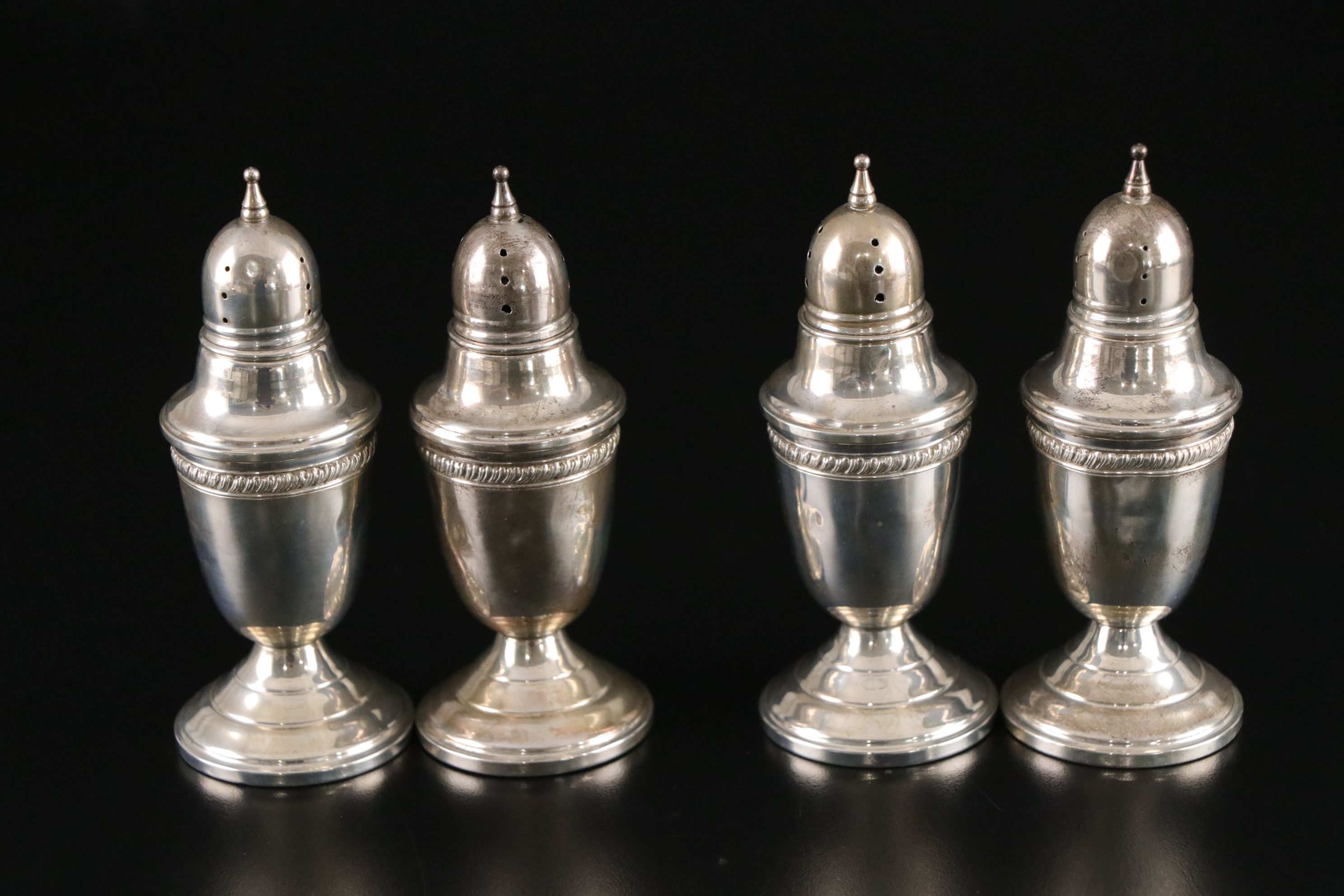 Godinger Silver Plate Peacock Trivet, Weighted Sterling Shakers and More