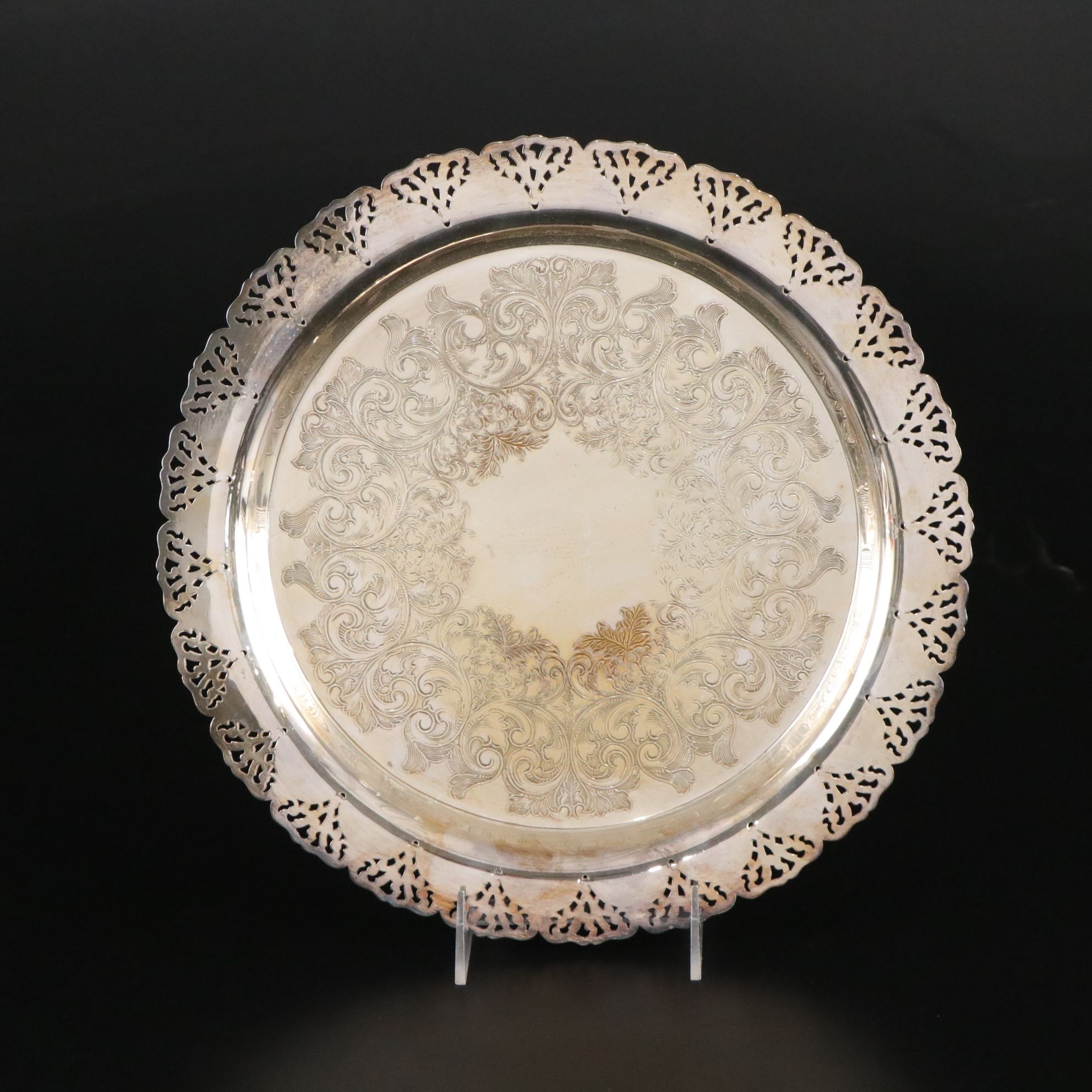 Godinger Silver Plate Peacock Trivet, Weighted Sterling Shakers and More