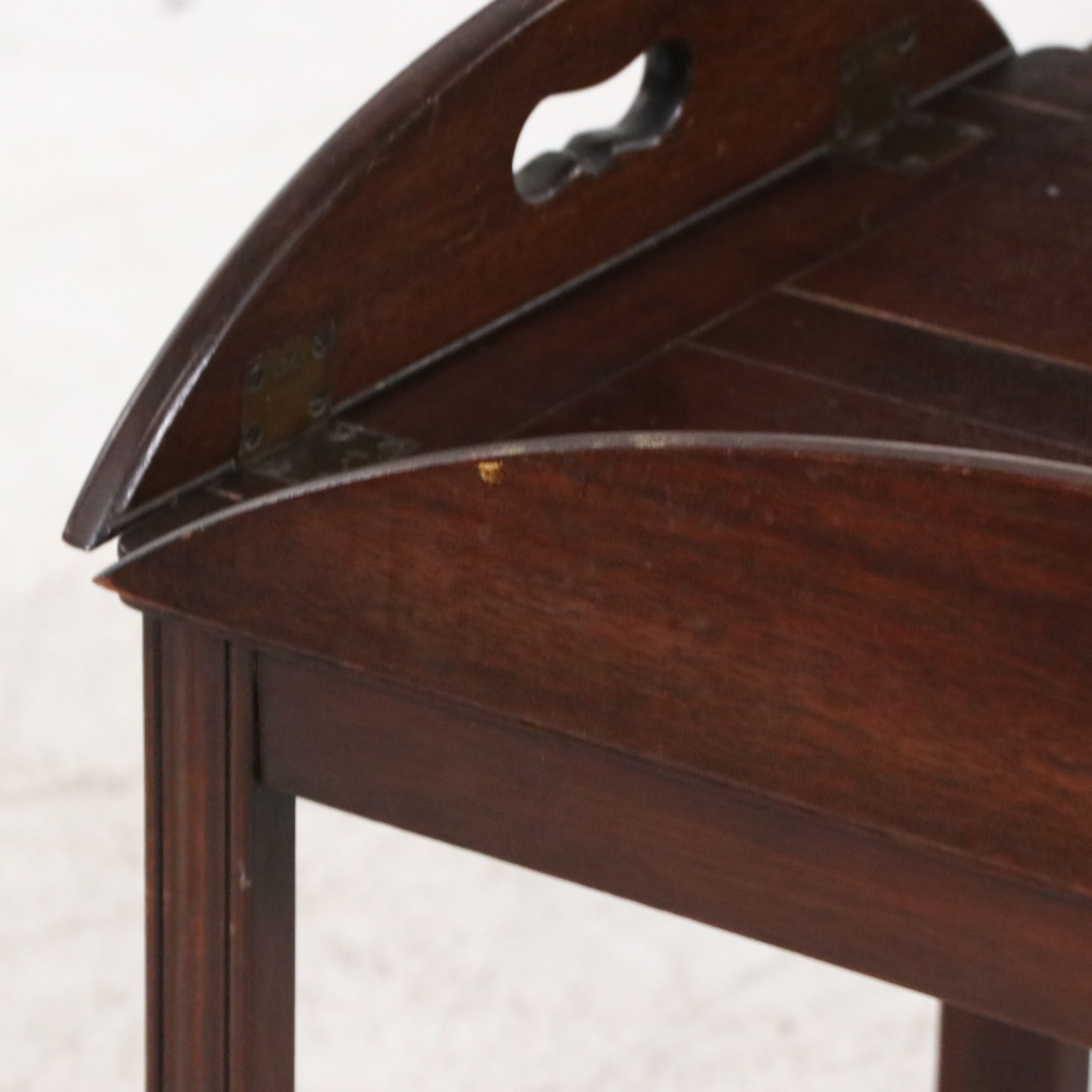 Chippendale Style Mahogany Butler's Coffee Table, Mid to Late 20th Century