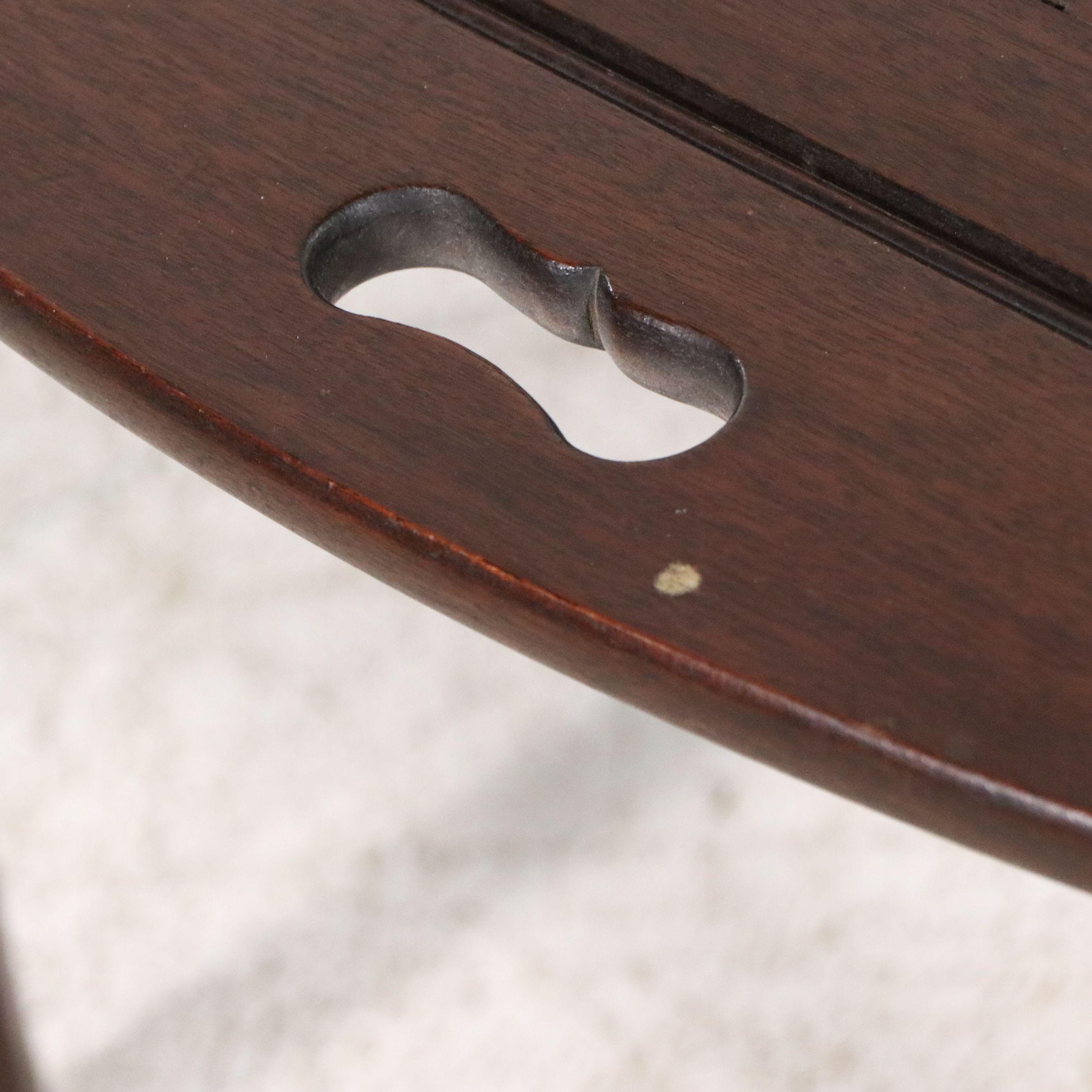 Chippendale Style Mahogany Butler's Coffee Table, Mid to Late 20th Century