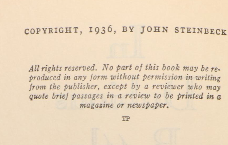 "For Whom the Bell Tolls" by Hemingway and "In Dubious Battle" by Steinbeck