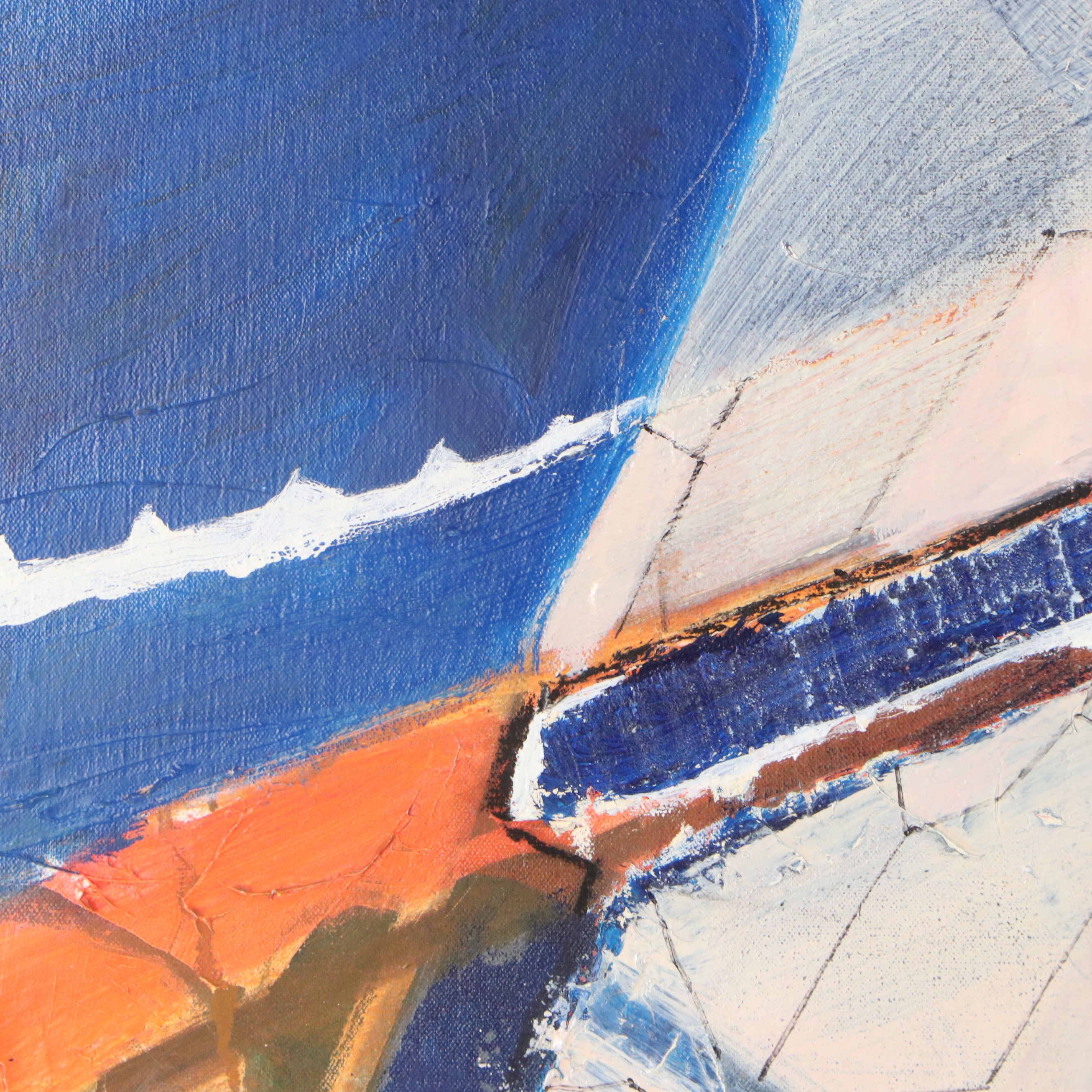 Chris Hoeting Mixed Media Painting "General Inmate Housing," 21st Century