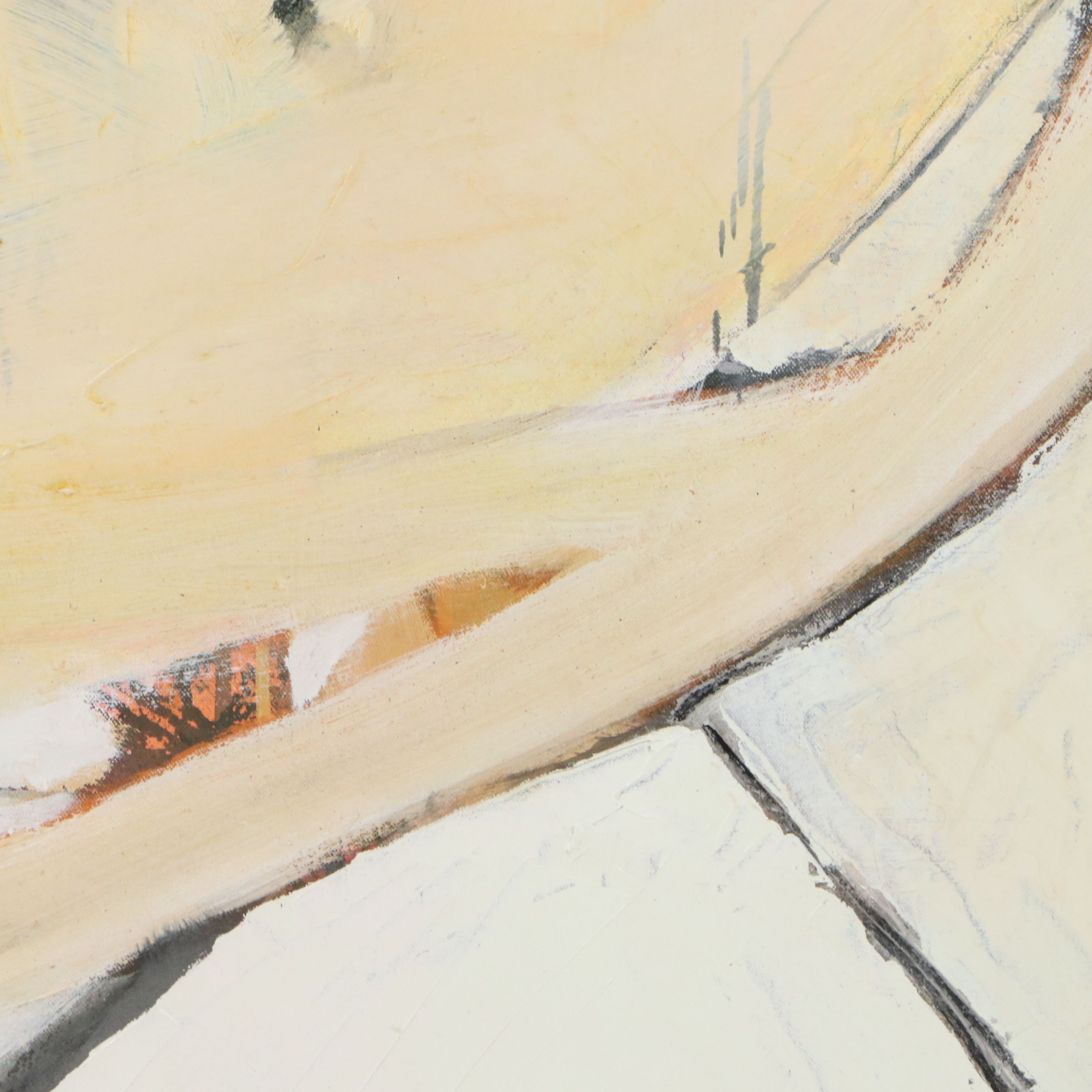 Chris Hoeting Mixed Media Painting "General Inmate Housing," 21st Century