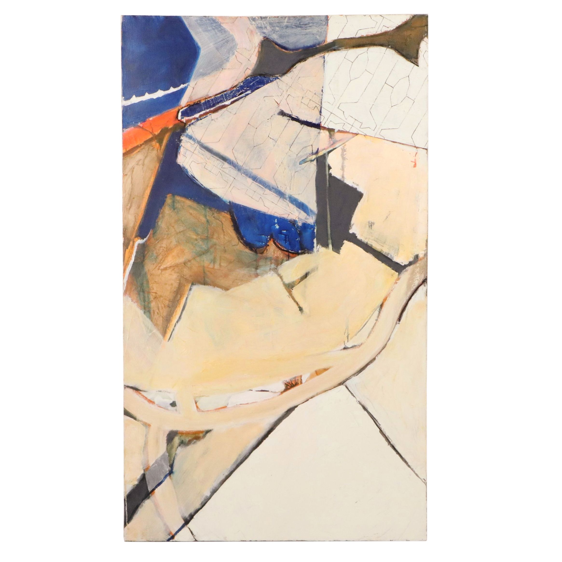 Chris Hoeting Mixed Media Painting "General Inmate Housing," 21st Century