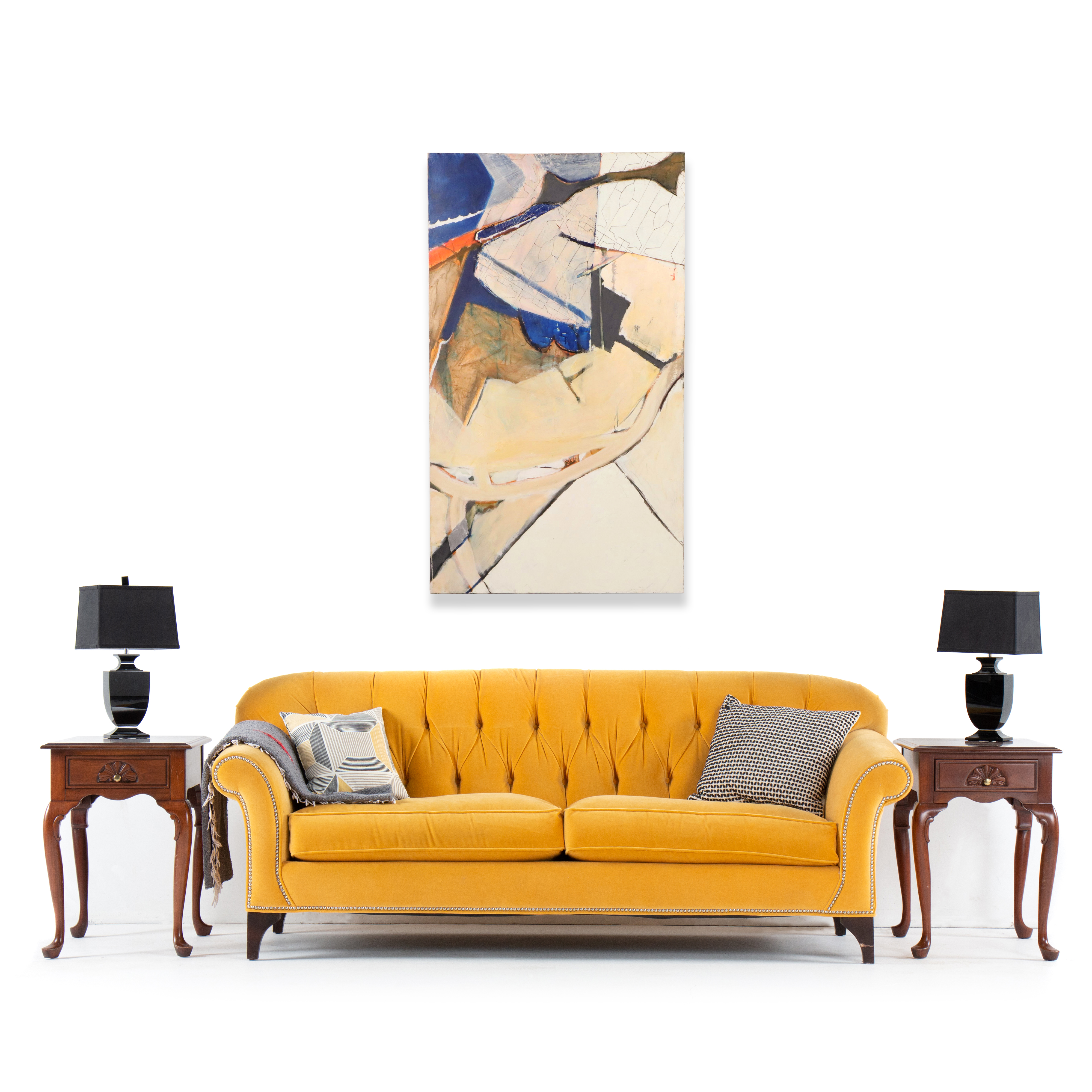 Chris Hoeting Mixed Media Painting "General Inmate Housing," 21st Century