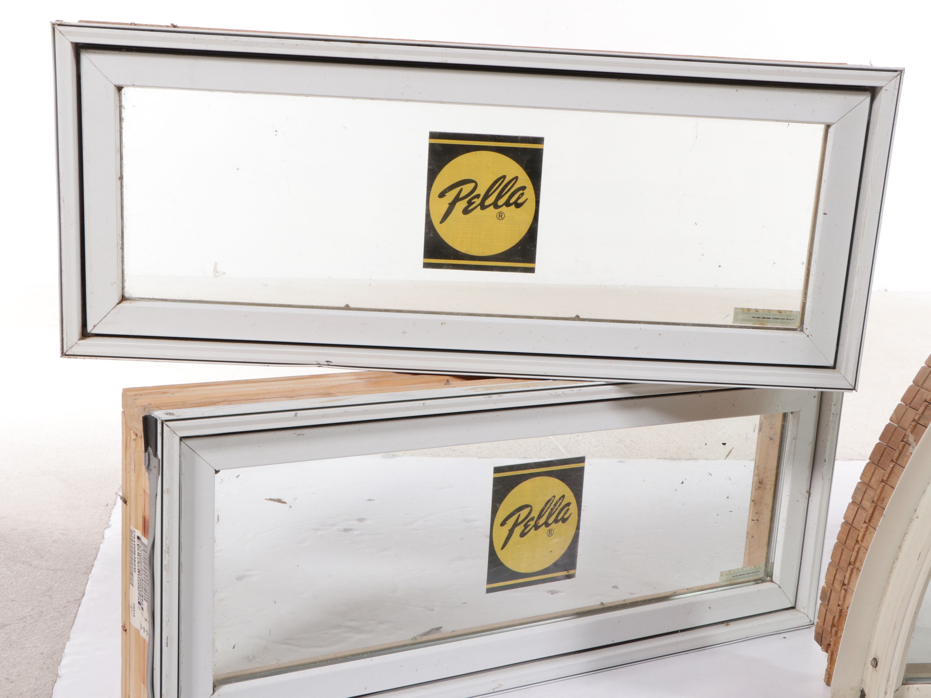 Pella Arch Top Casement Window and Pair of Fixed Picture Windows