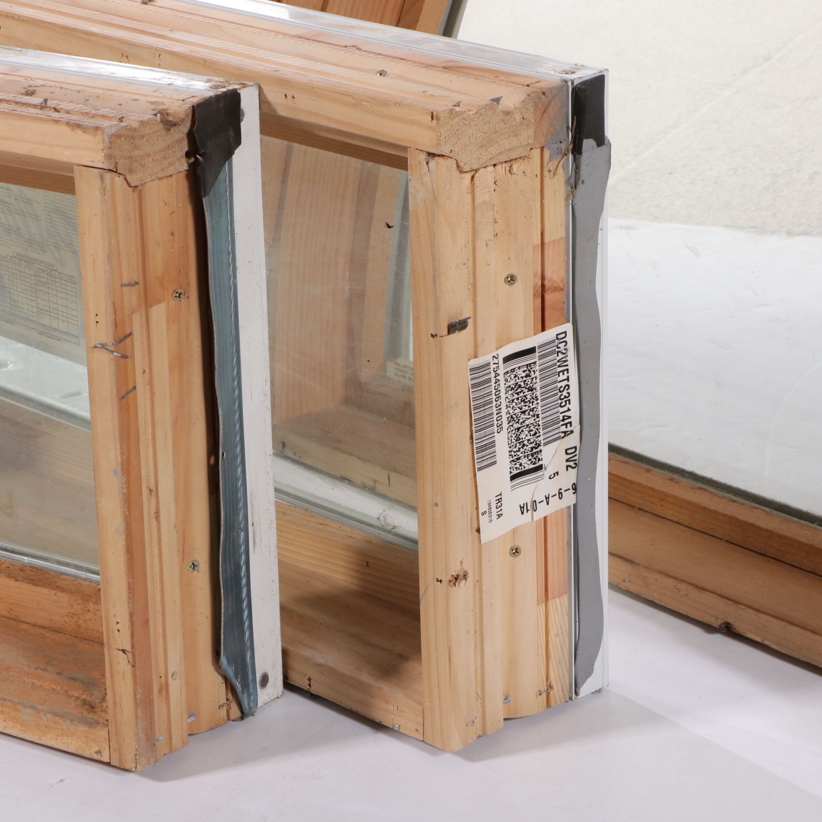 Pella Arch Top Casement Window and Pair of Fixed Picture Windows