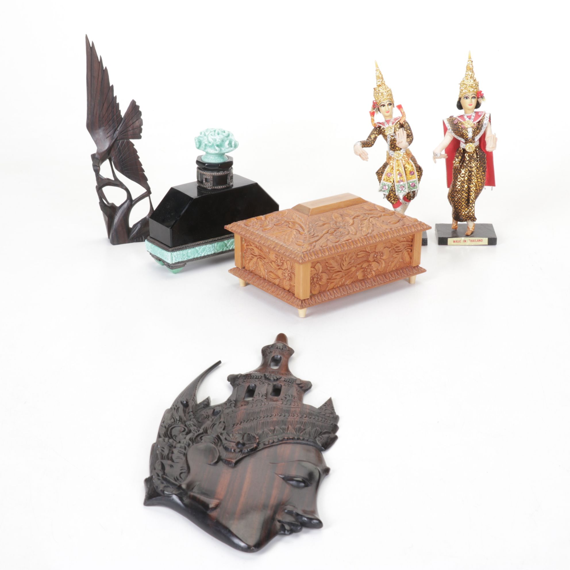 Thai Dancer Figurines with Musical Jewelry Box & More