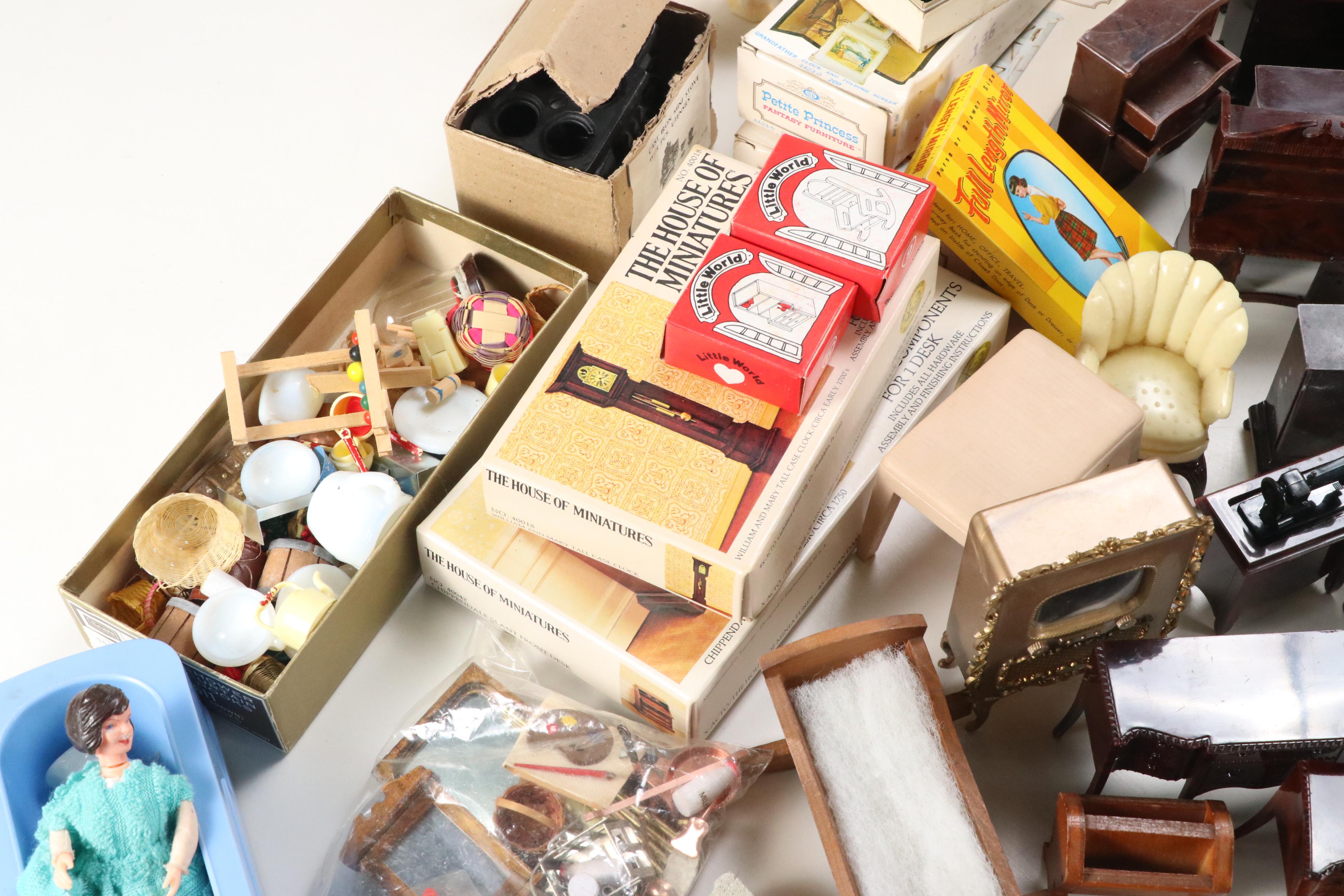 Ideal "Petite Princess", House of Miniatures, and More Dollhouse Furniture