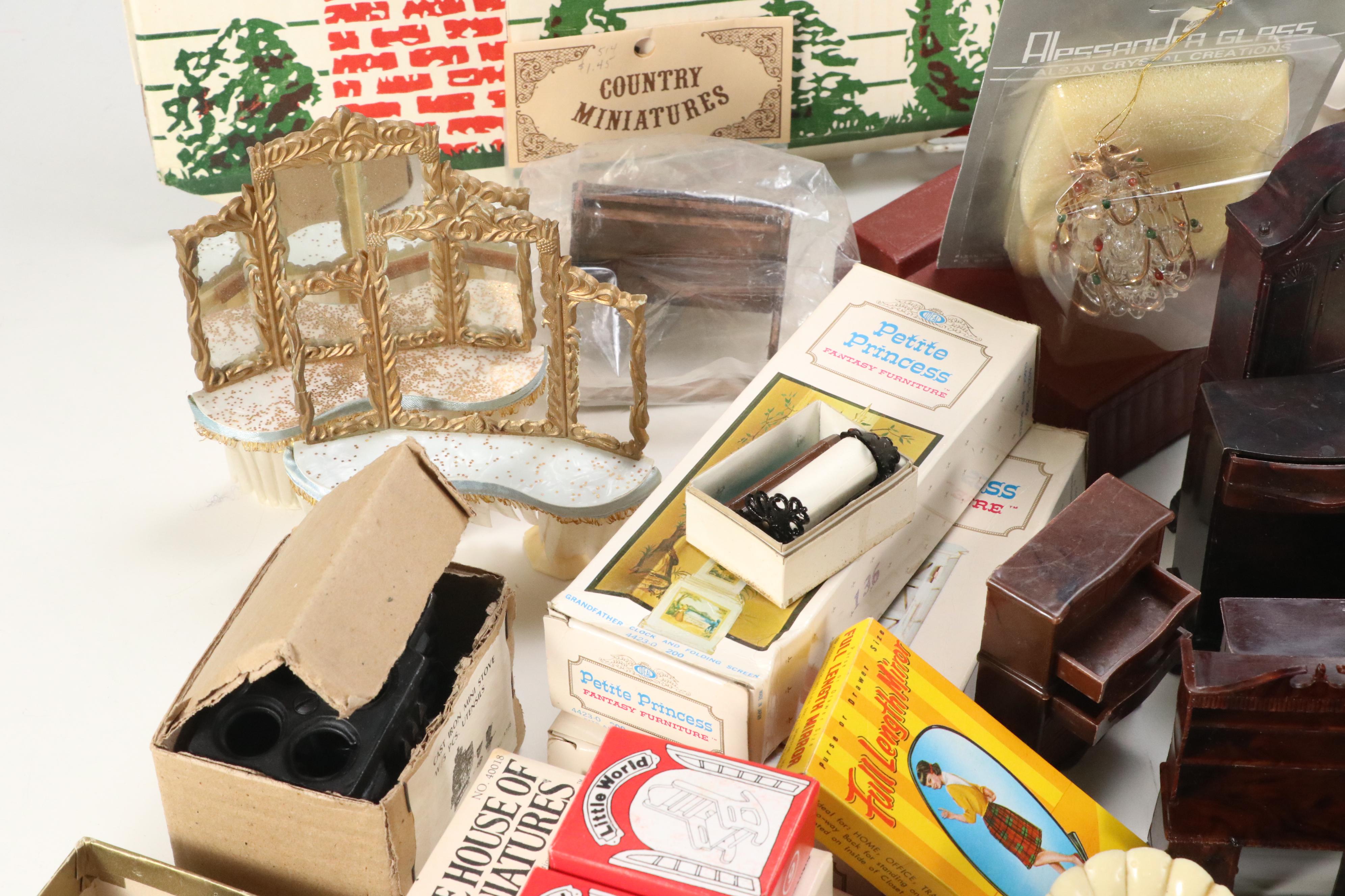 Ideal "Petite Princess", House of Miniatures, and More Dollhouse Furniture