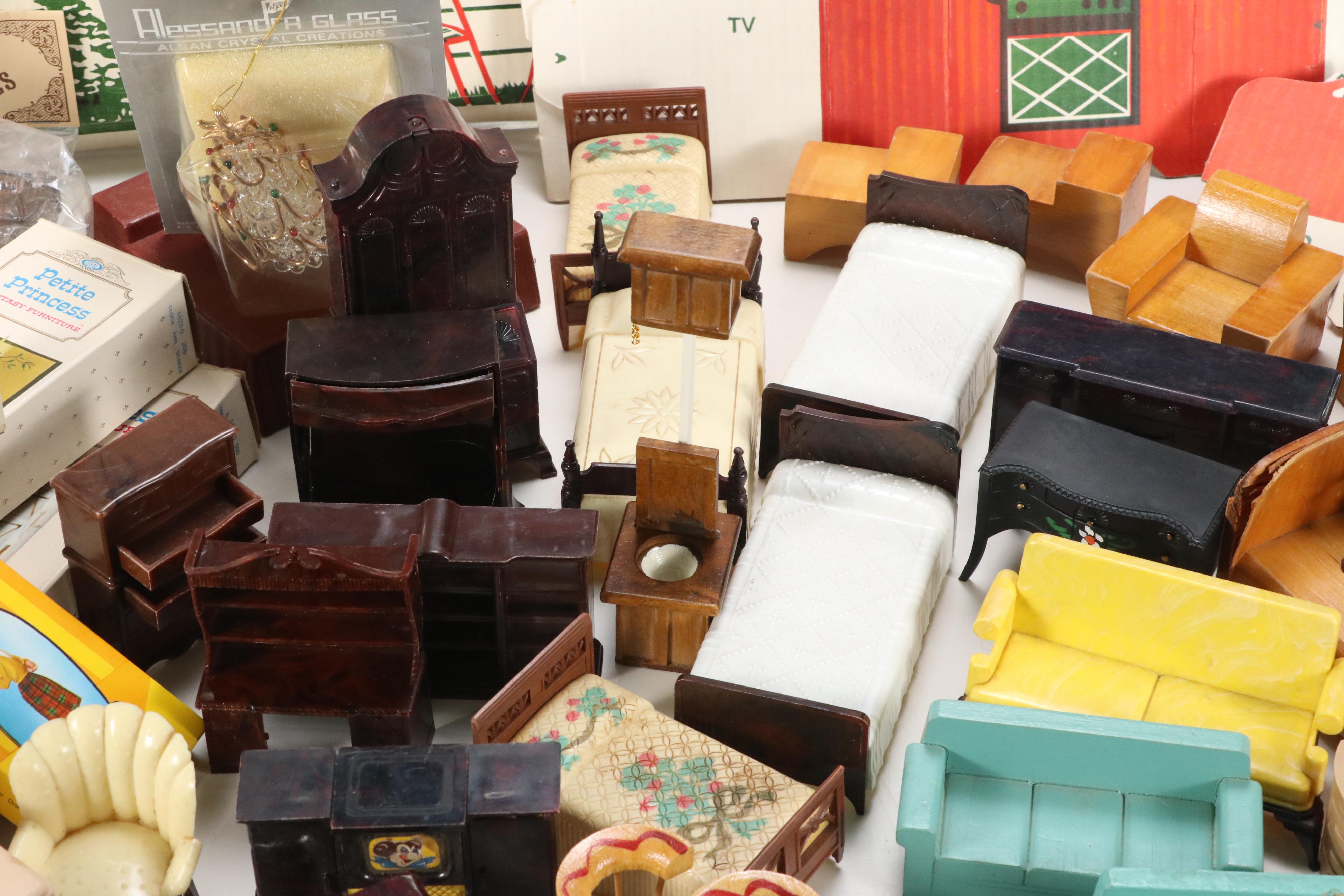 Ideal "Petite Princess", House of Miniatures, and More Dollhouse Furniture