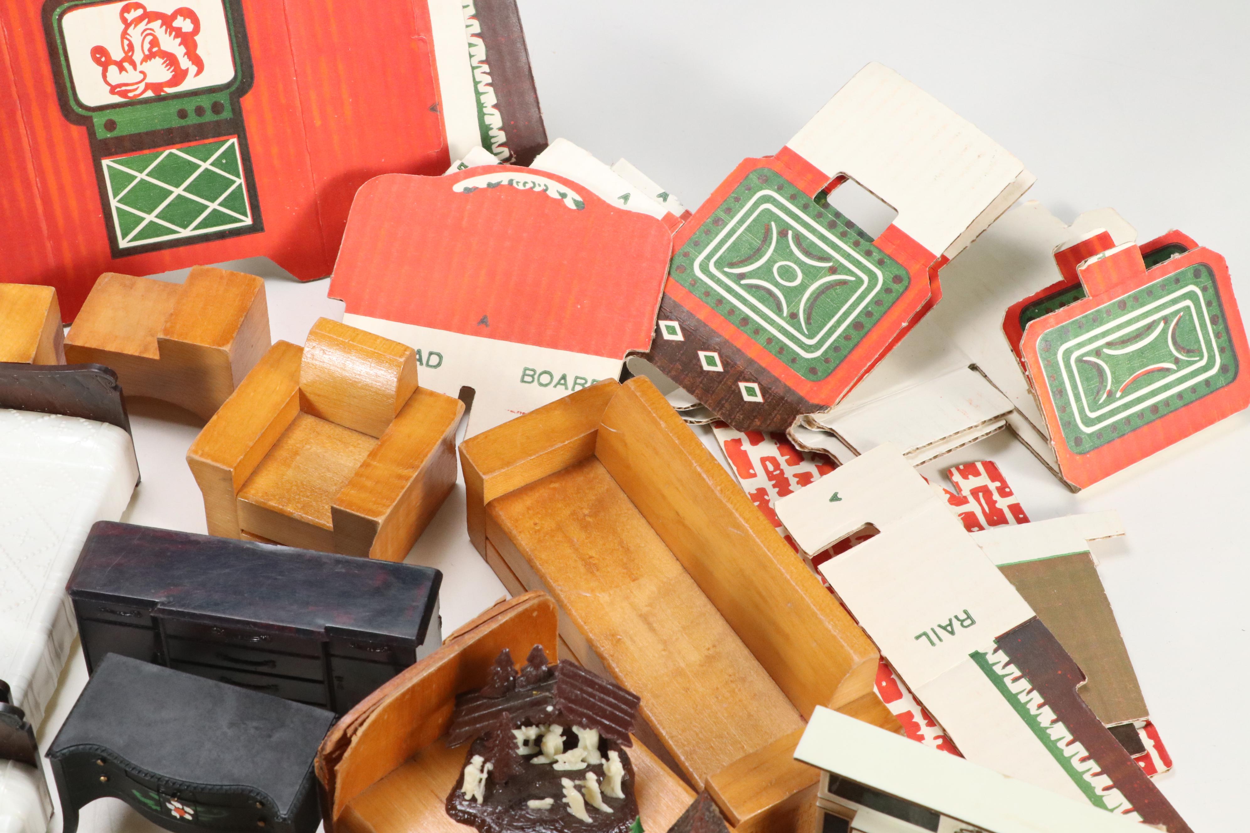 Ideal "Petite Princess", House of Miniatures, and More Dollhouse Furniture