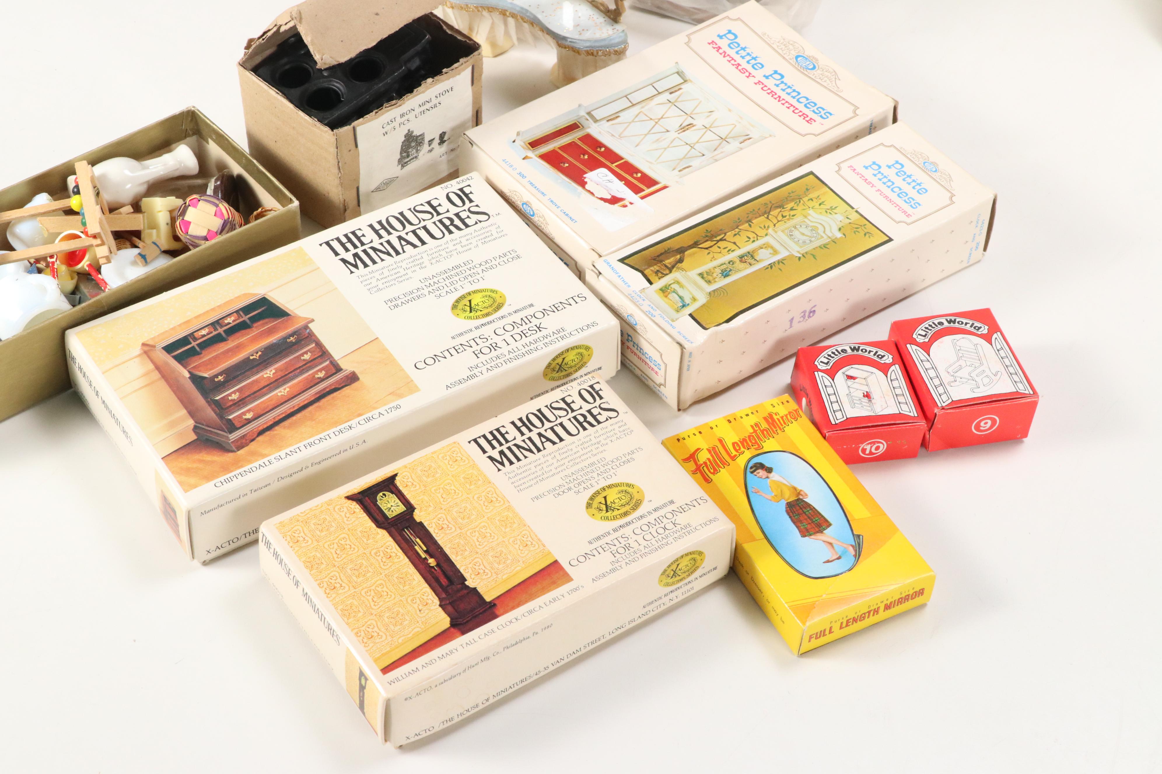 Ideal "Petite Princess", House of Miniatures, and More Dollhouse Furniture