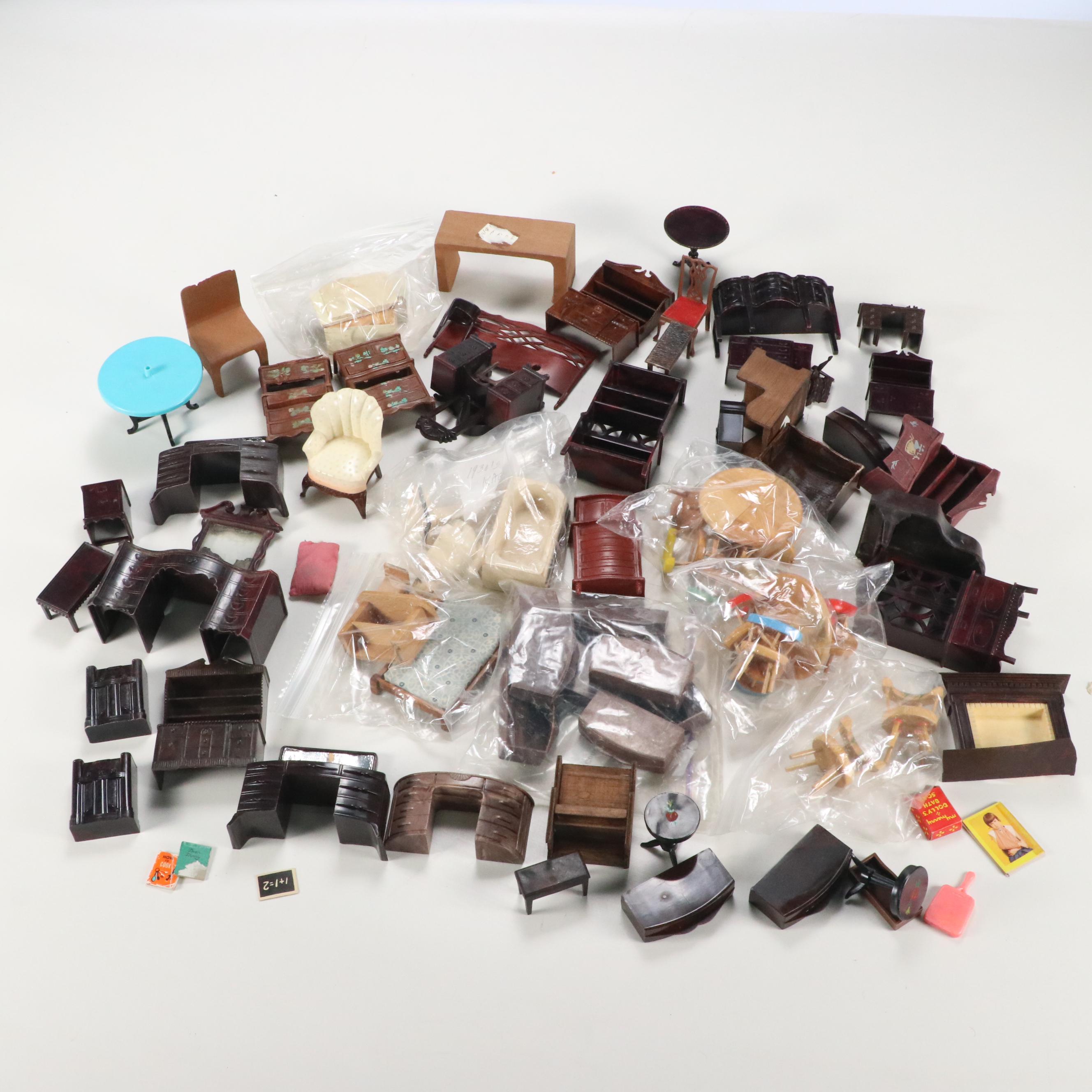 Ideal "Petite Princess", House of Miniatures, and More Dollhouse Furniture