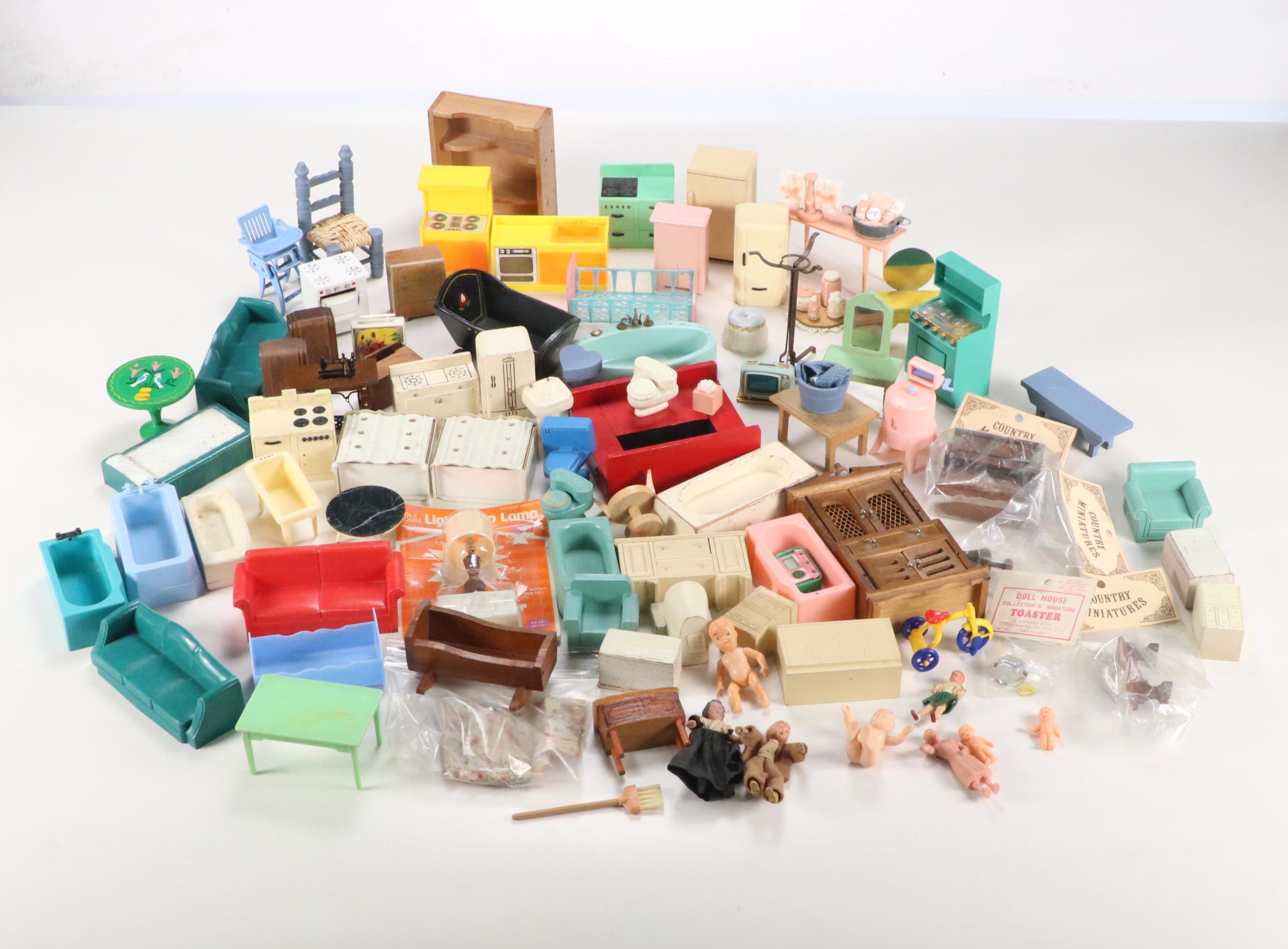 Ideal "Petite Princess", House of Miniatures, and More Dollhouse Furniture