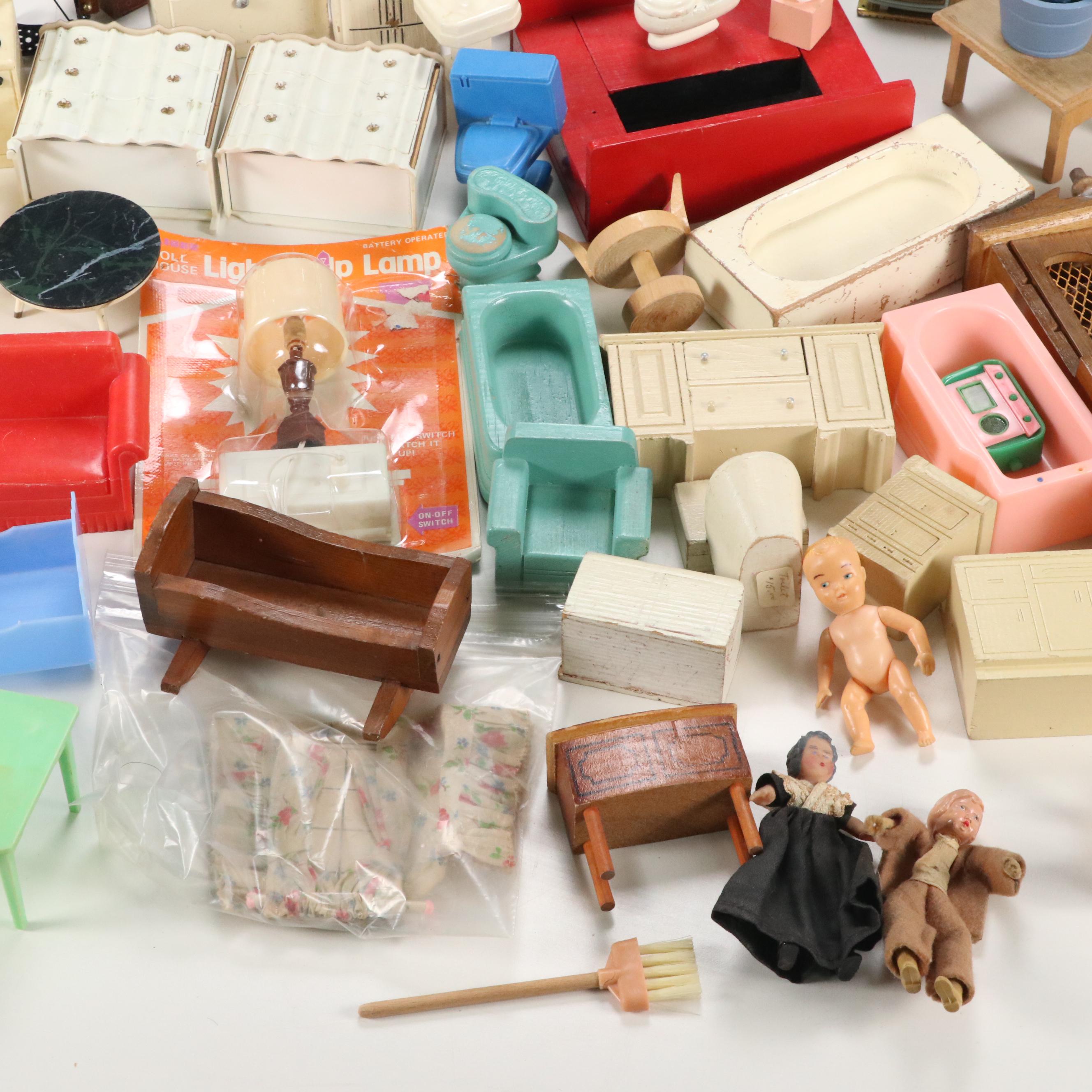 Ideal "Petite Princess", House of Miniatures, and More Dollhouse Furniture