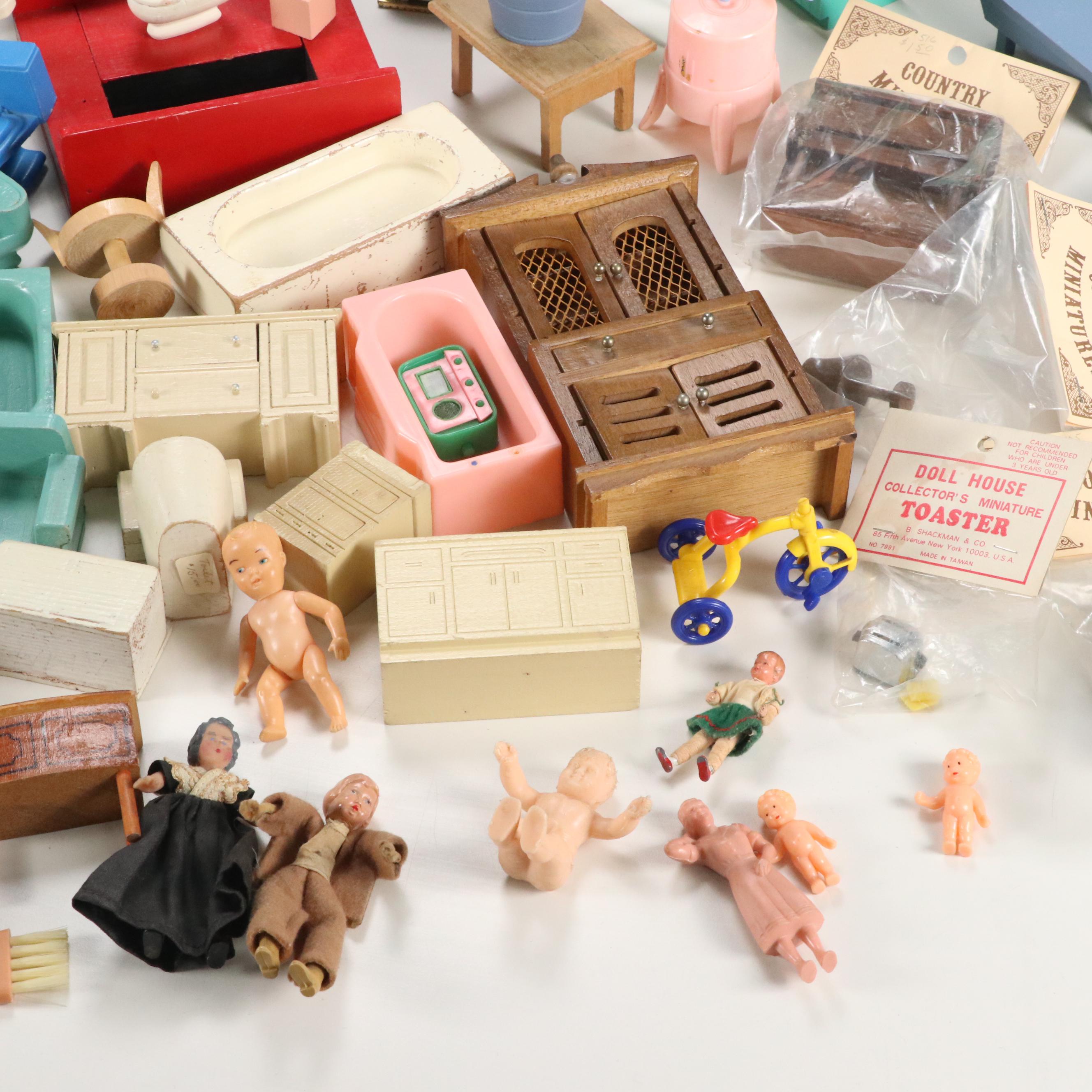 Ideal "Petite Princess", House of Miniatures, and More Dollhouse Furniture