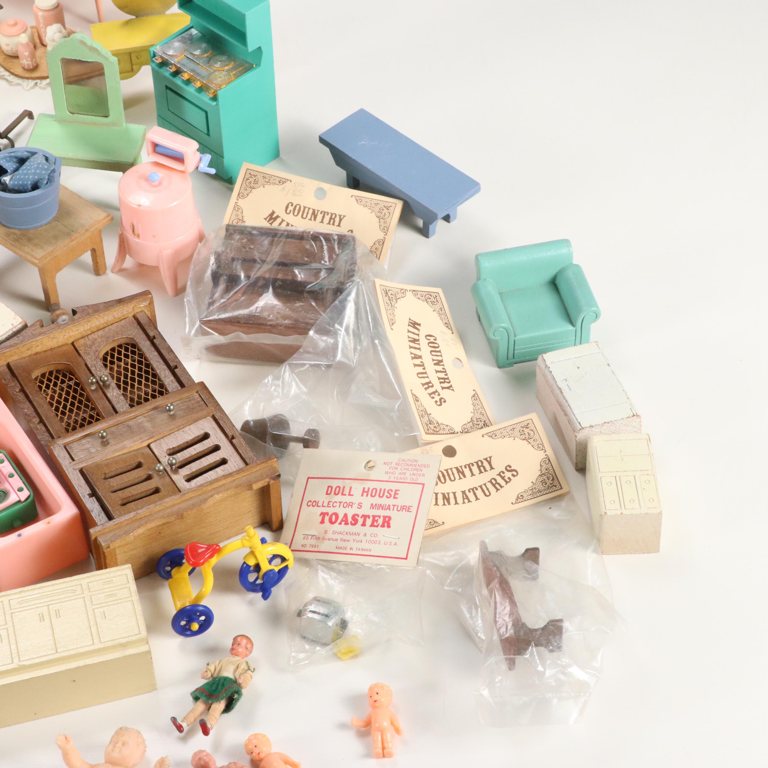 Ideal "Petite Princess", House of Miniatures, and More Dollhouse Furniture