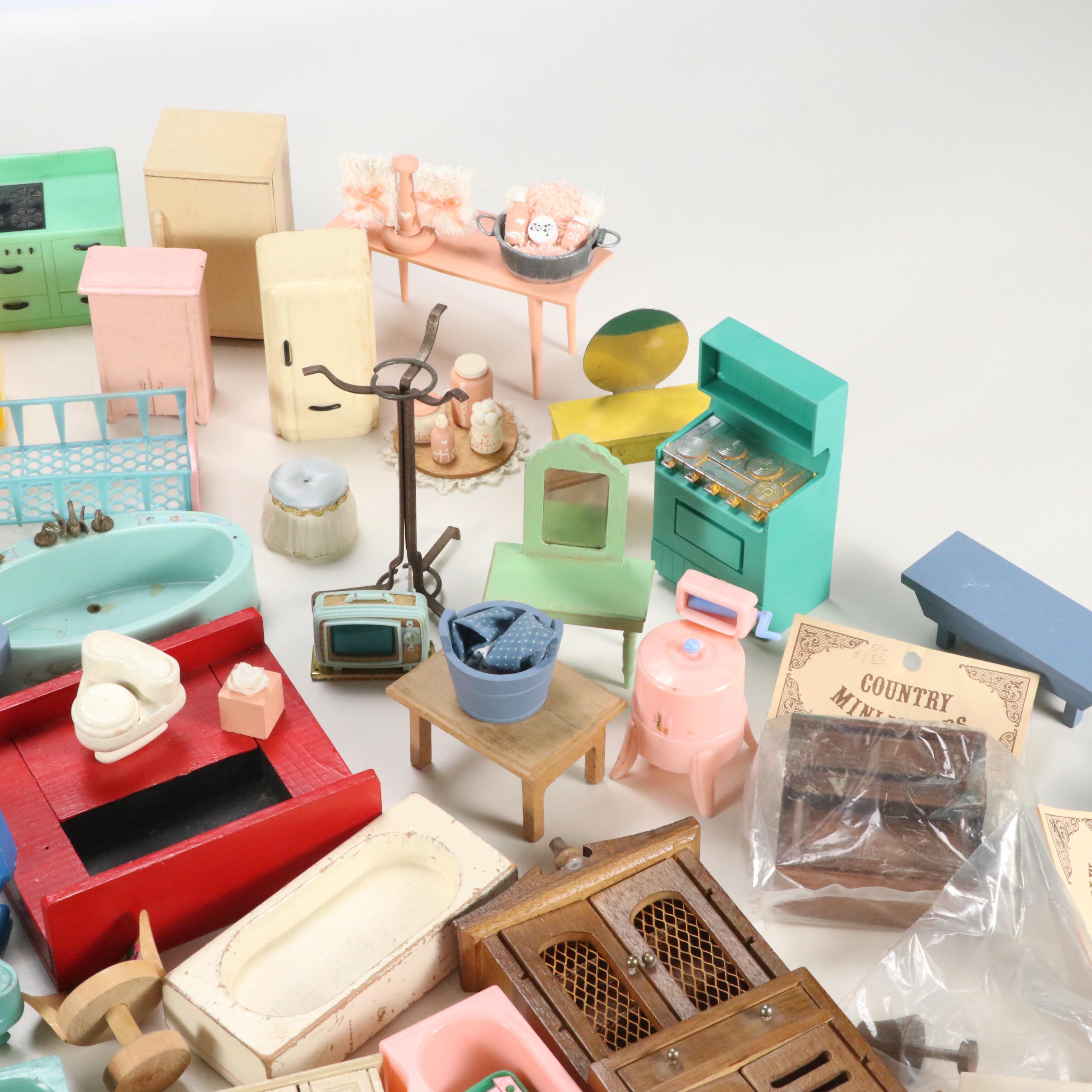 Ideal "Petite Princess", House of Miniatures, and More Dollhouse Furniture