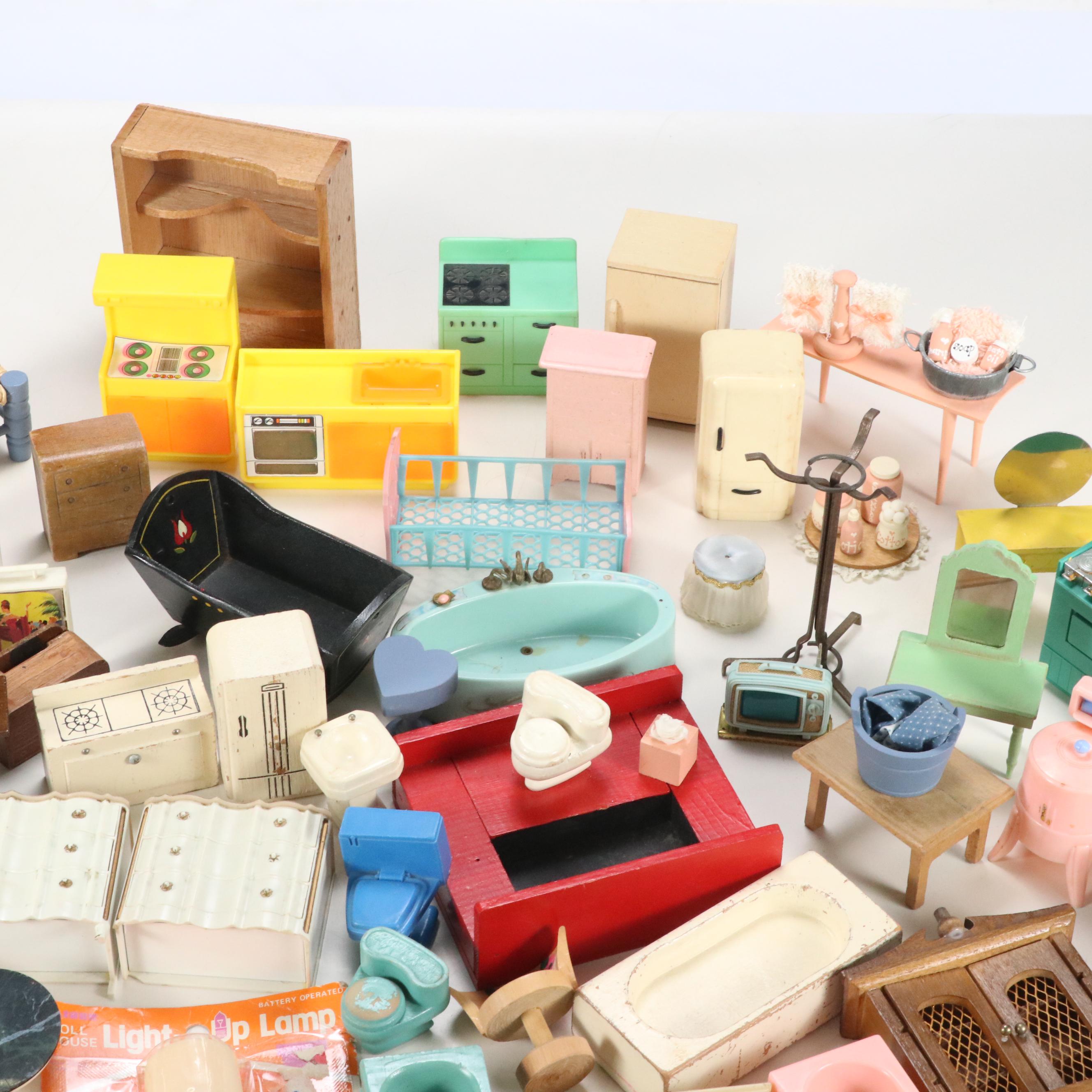 Ideal "Petite Princess", House of Miniatures, and More Dollhouse Furniture