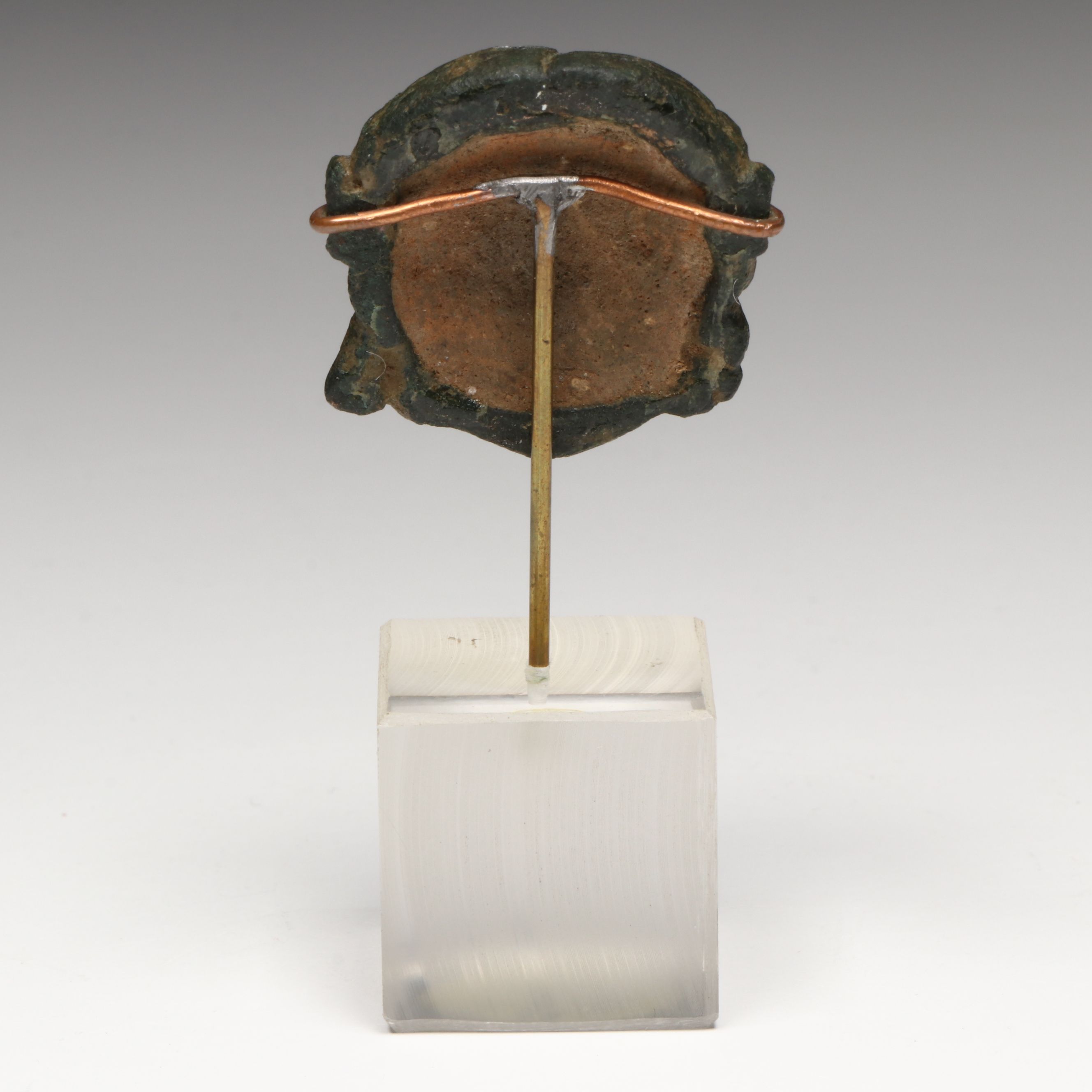 Etruscan Cast Bronze Votive Head of a Woman, 5th–3rd Century BCE