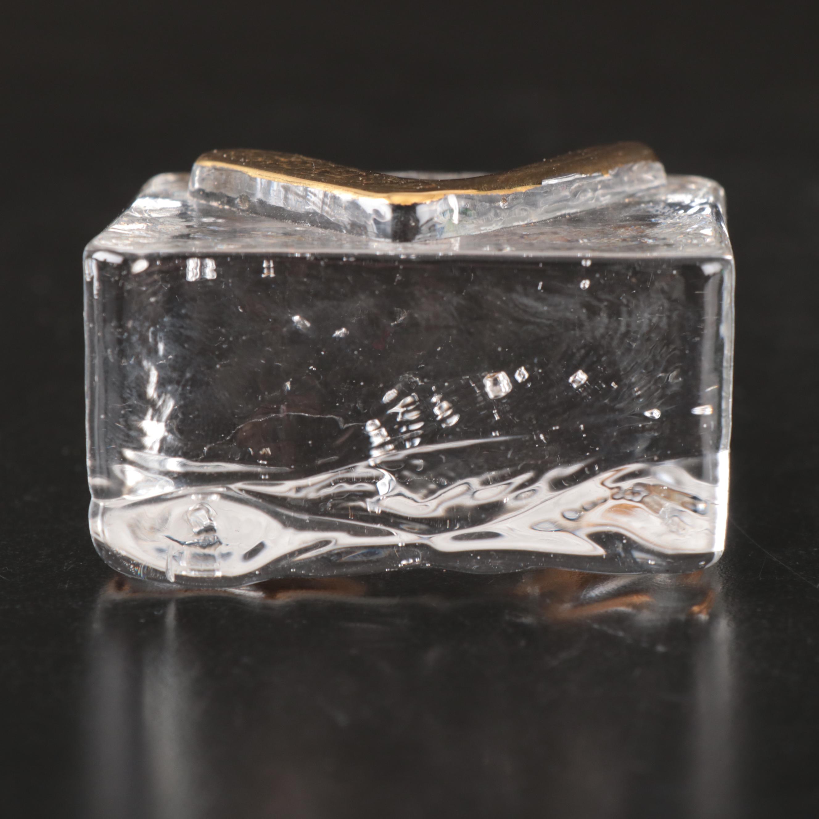 Handblown Whale and Polar Bear with Other Glass Paperweights