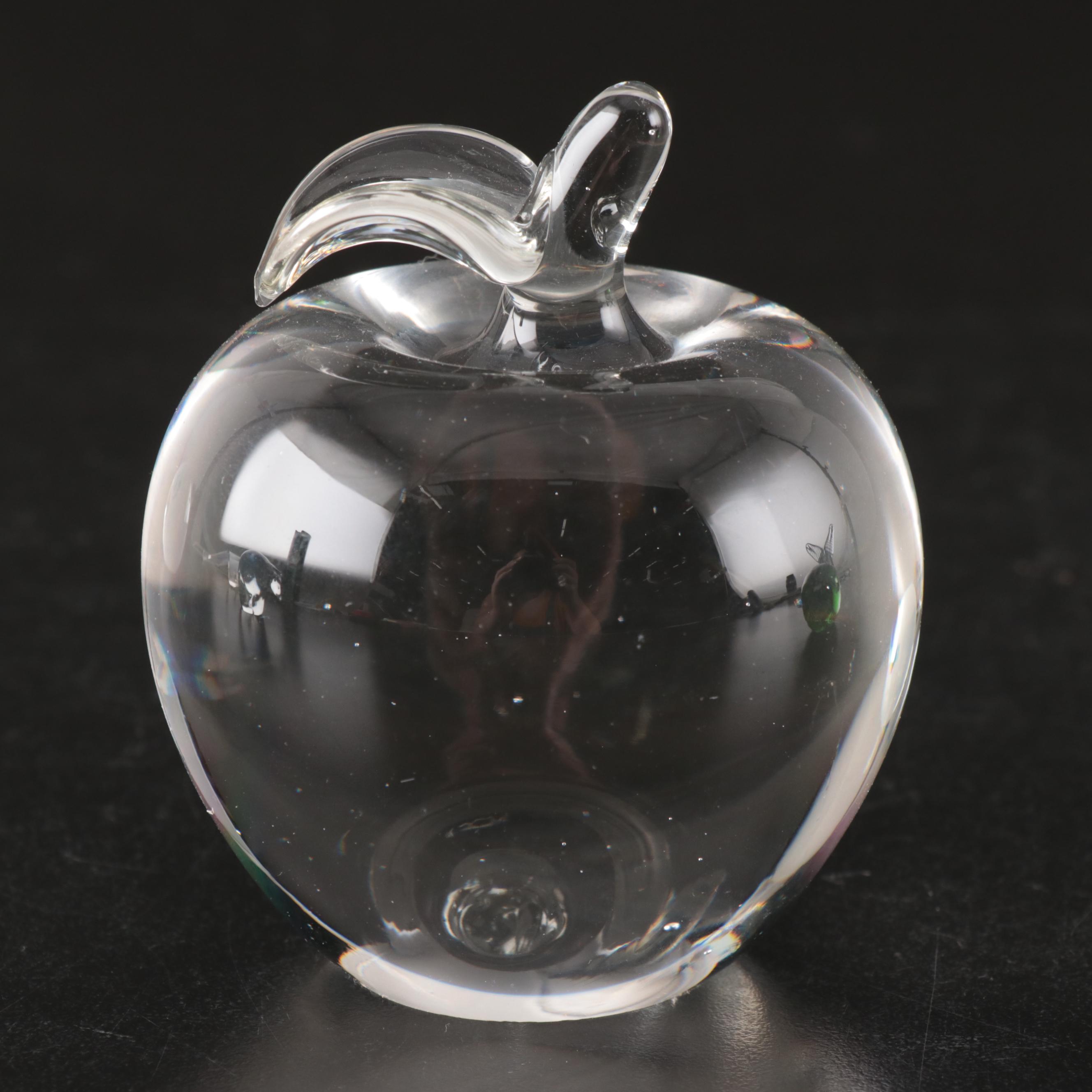 Handblown Whale and Polar Bear with Other Glass Paperweights