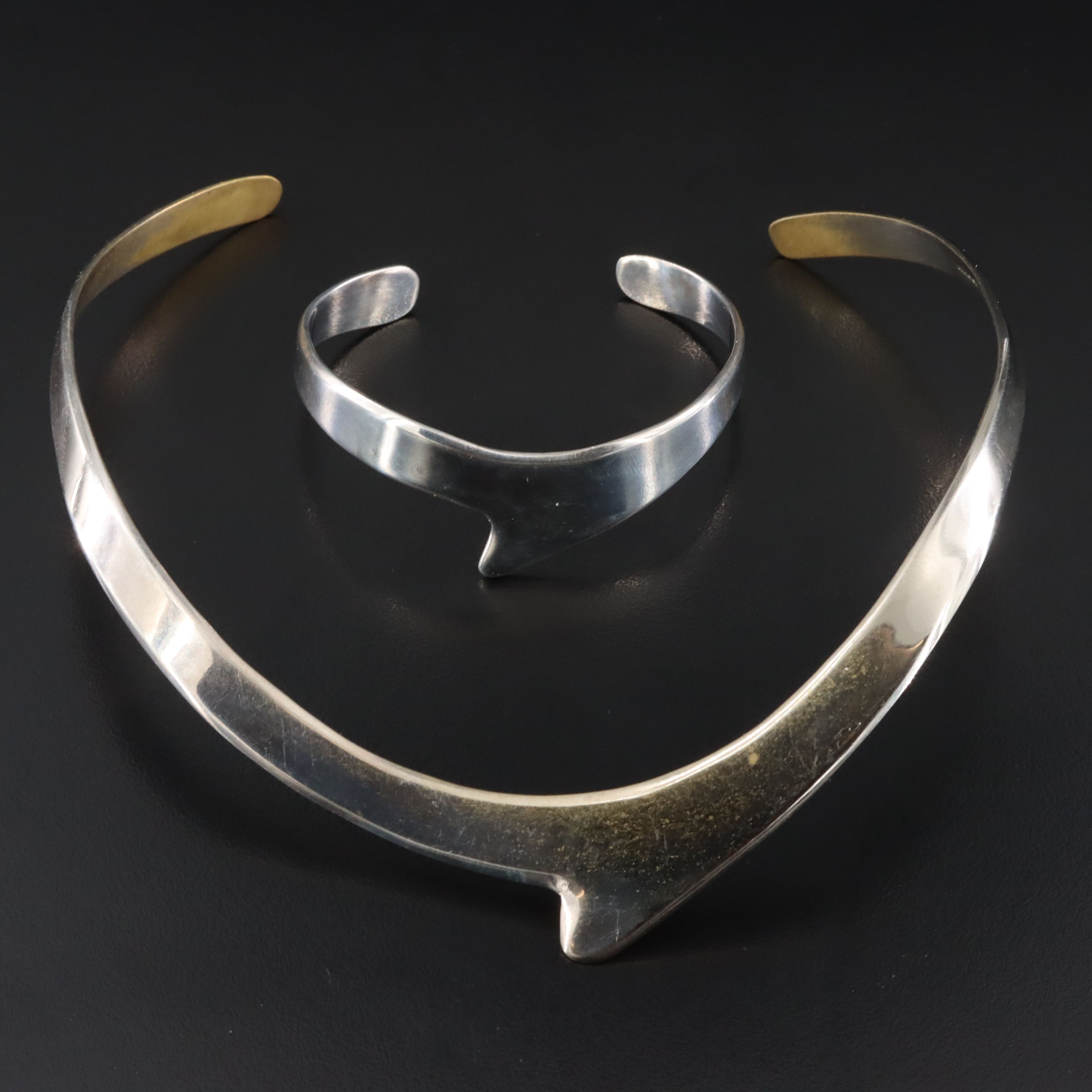 Collar and Cuff Bracelet Set