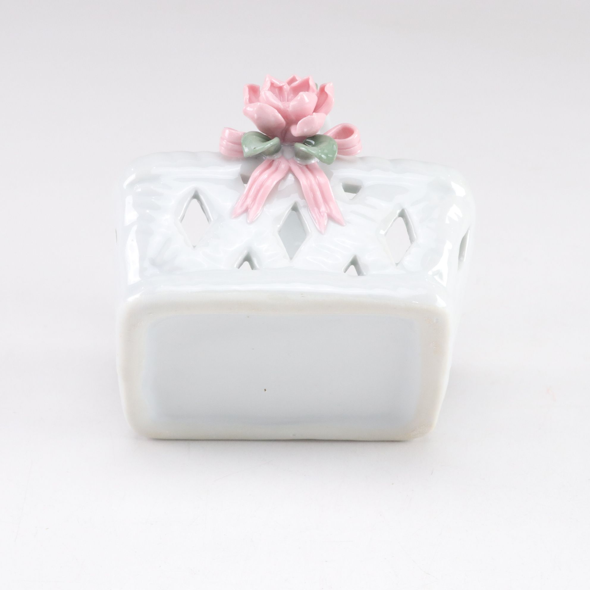 Collection of Porcelain Hand-Painted Flower Baskets