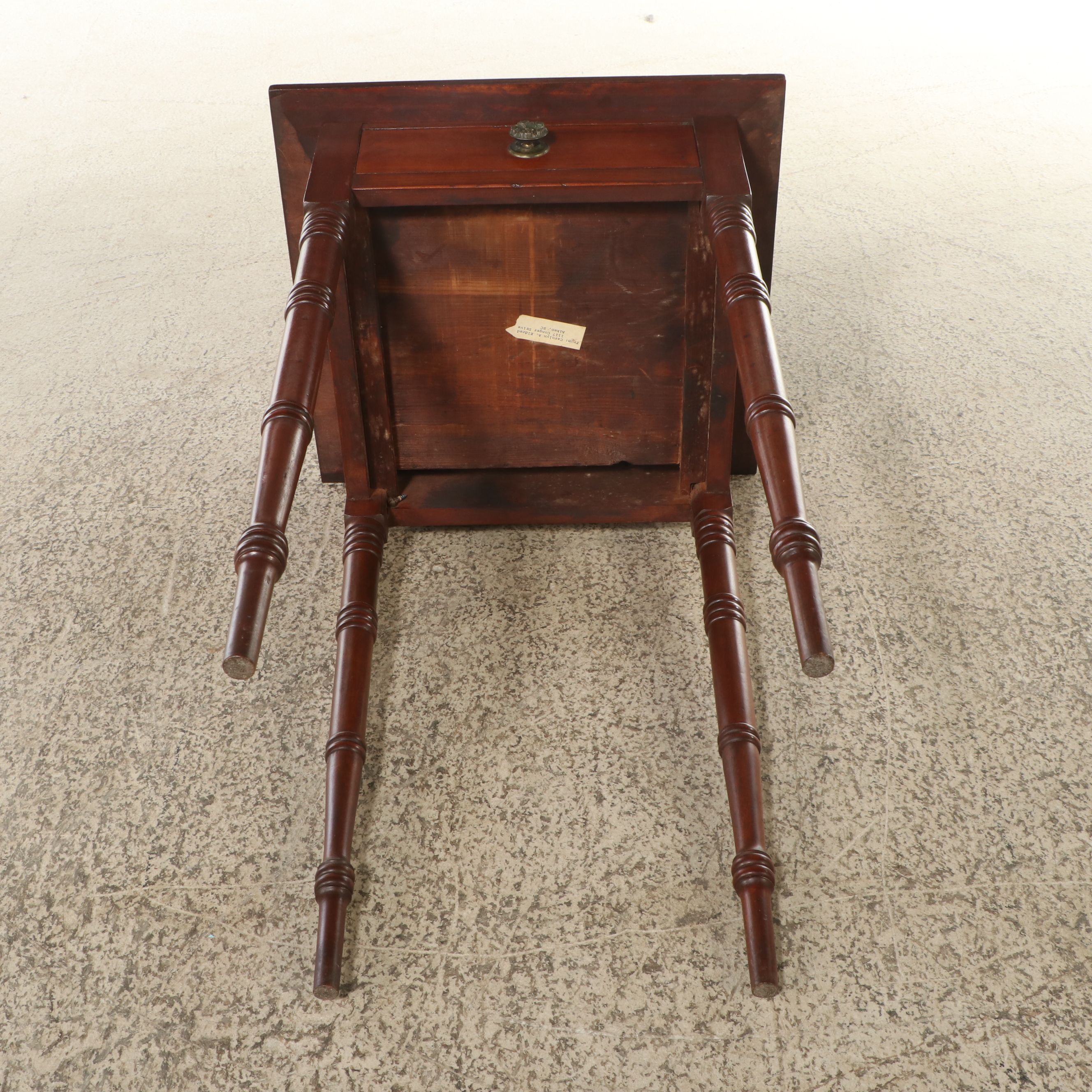 American Sheraton Style Cherry Single-Drawer Side Table