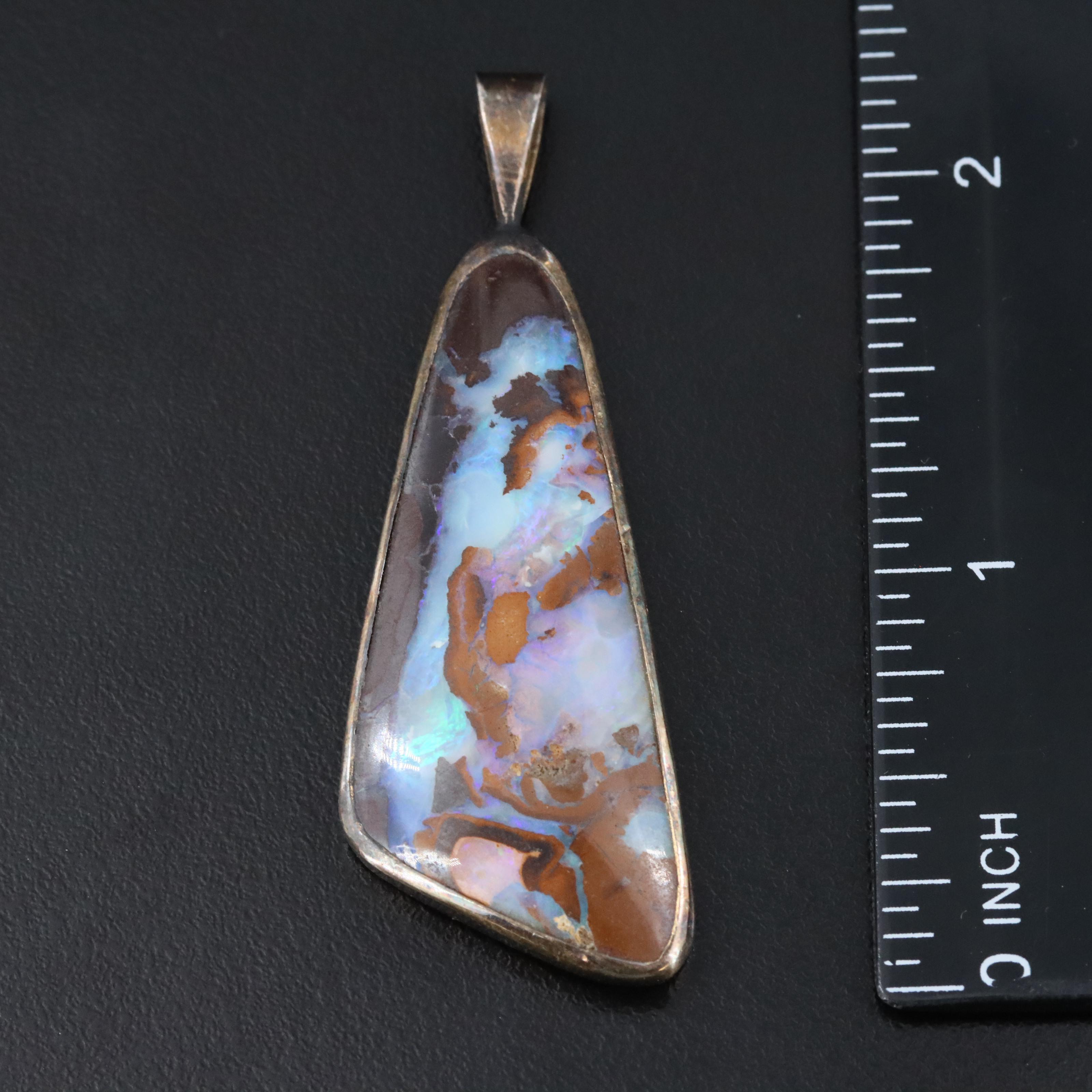 Boulder Opal Pendant Collection Featuring 14K and Sterling