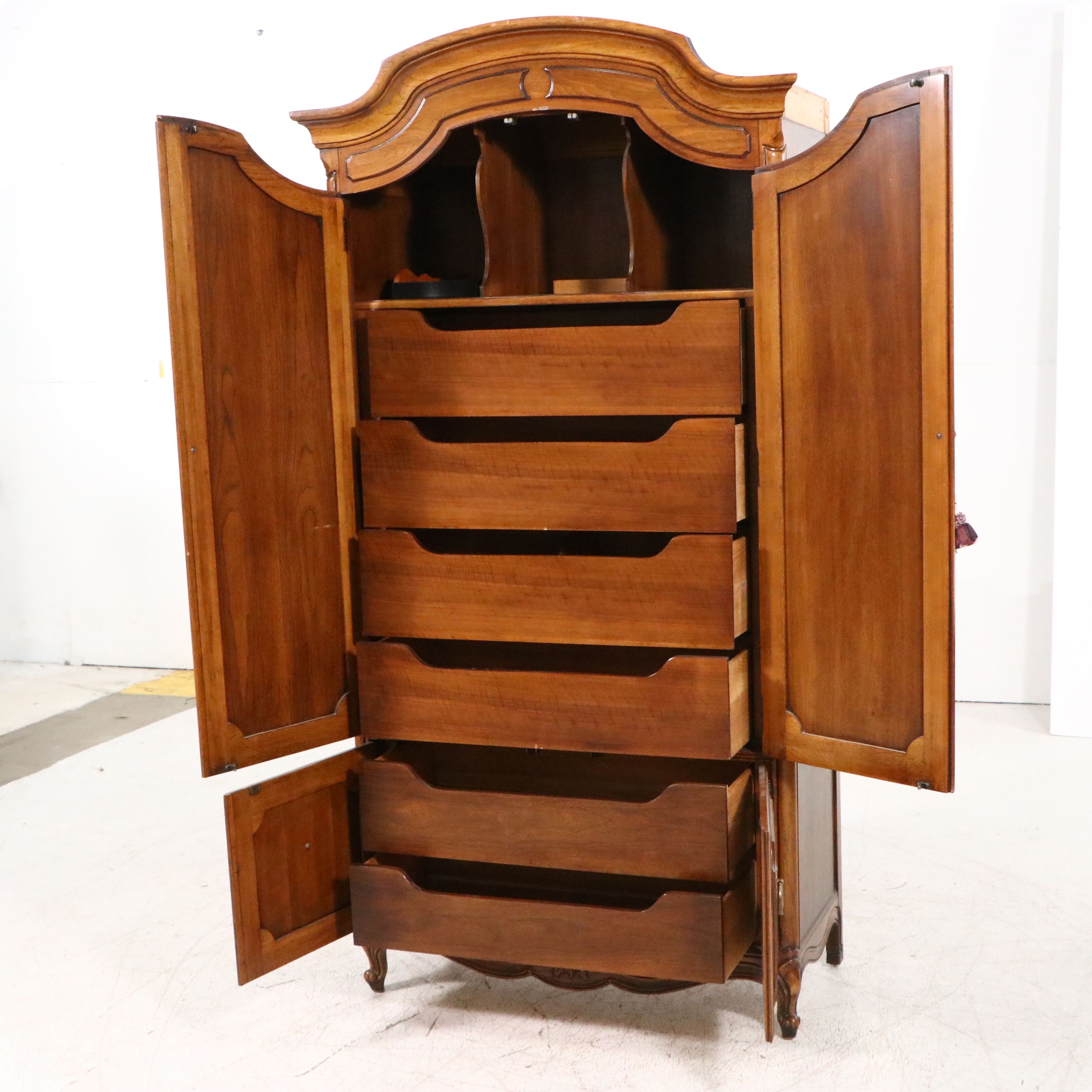 Thomasville French Provincial Style Wooden Armoire