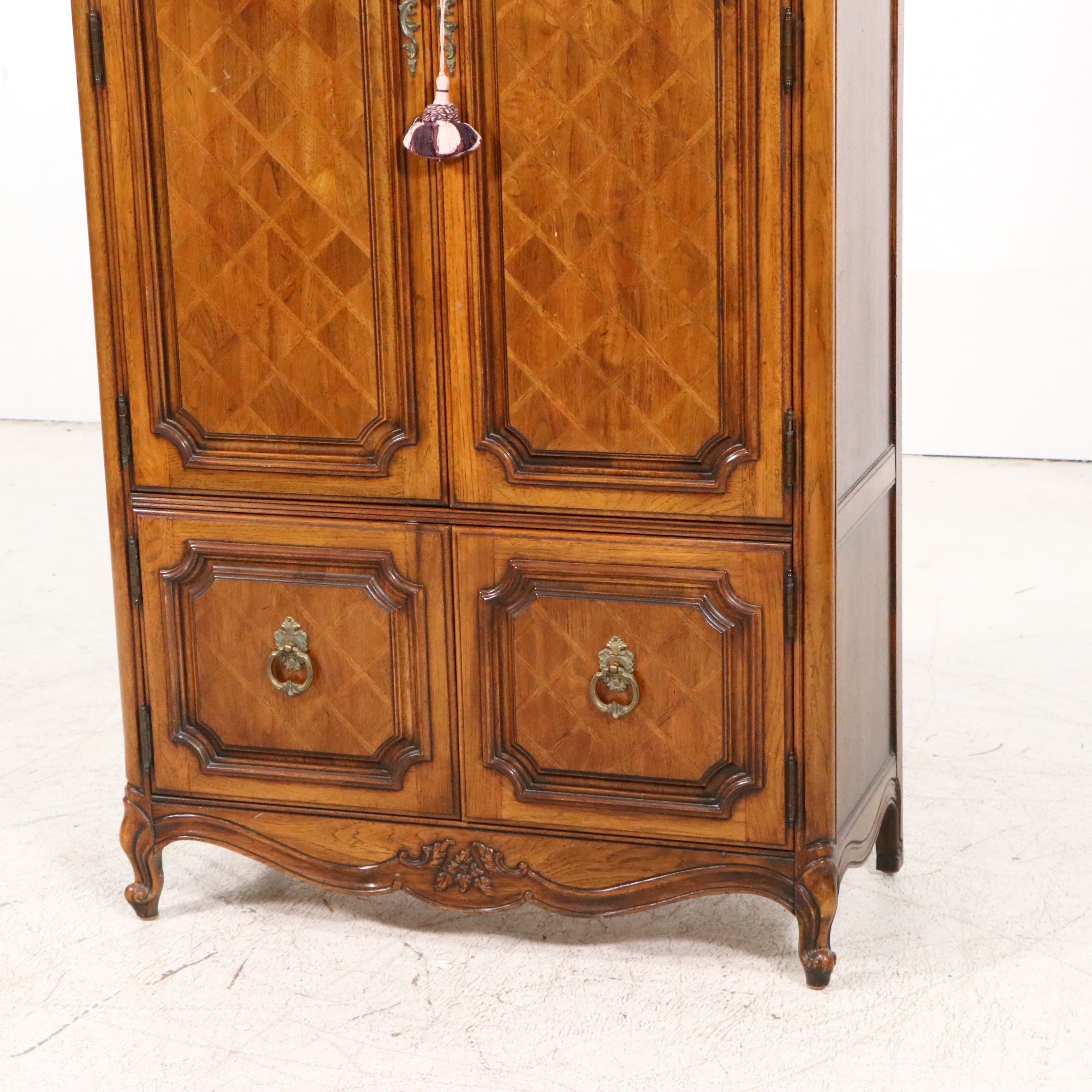 Thomasville French Provincial Style Wooden Armoire
