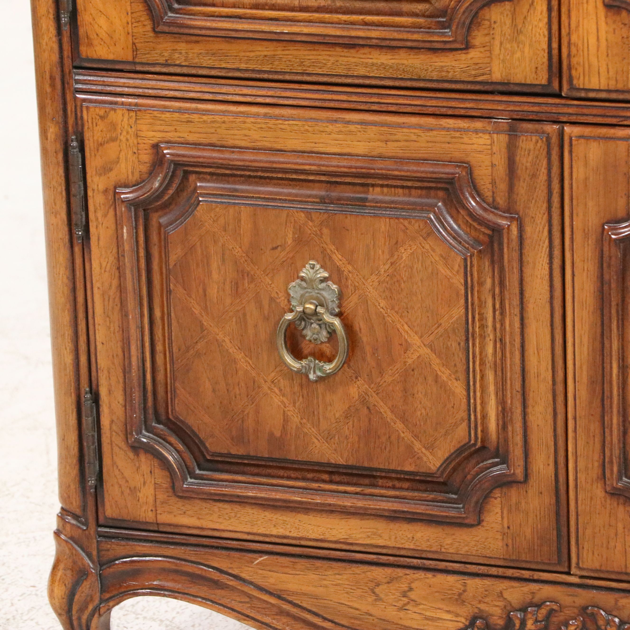 Thomasville French Provincial Style Wooden Armoire