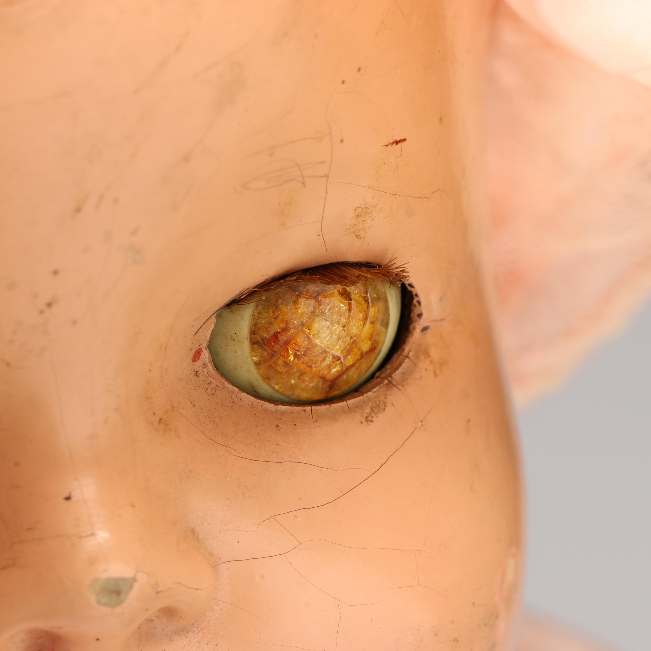 Baby Dolls with Crocheted Bonnet and Sweater, Early to Mid-20th Century