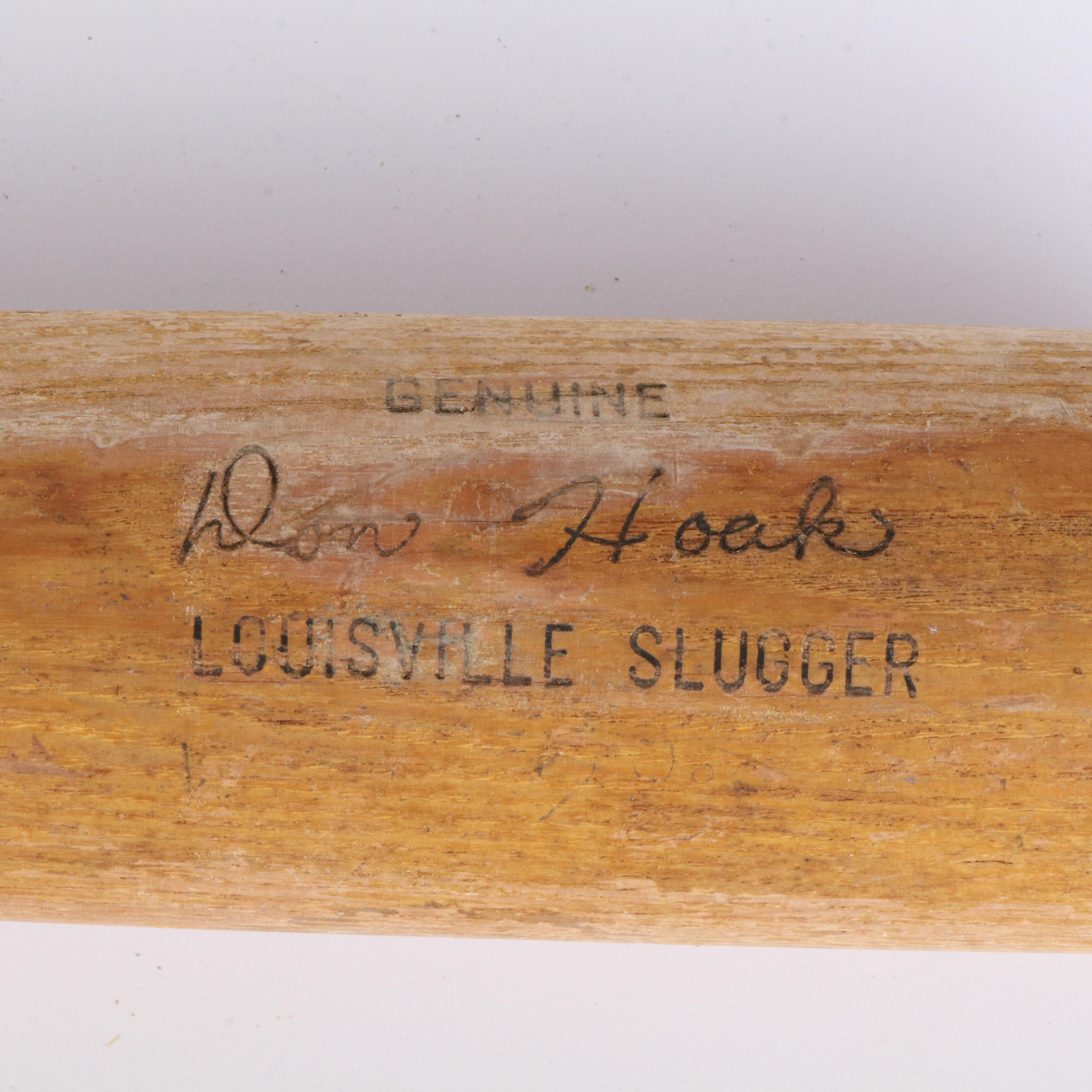 Ted Kluszewski and Don Hoak Player Model Baseball Bats with More