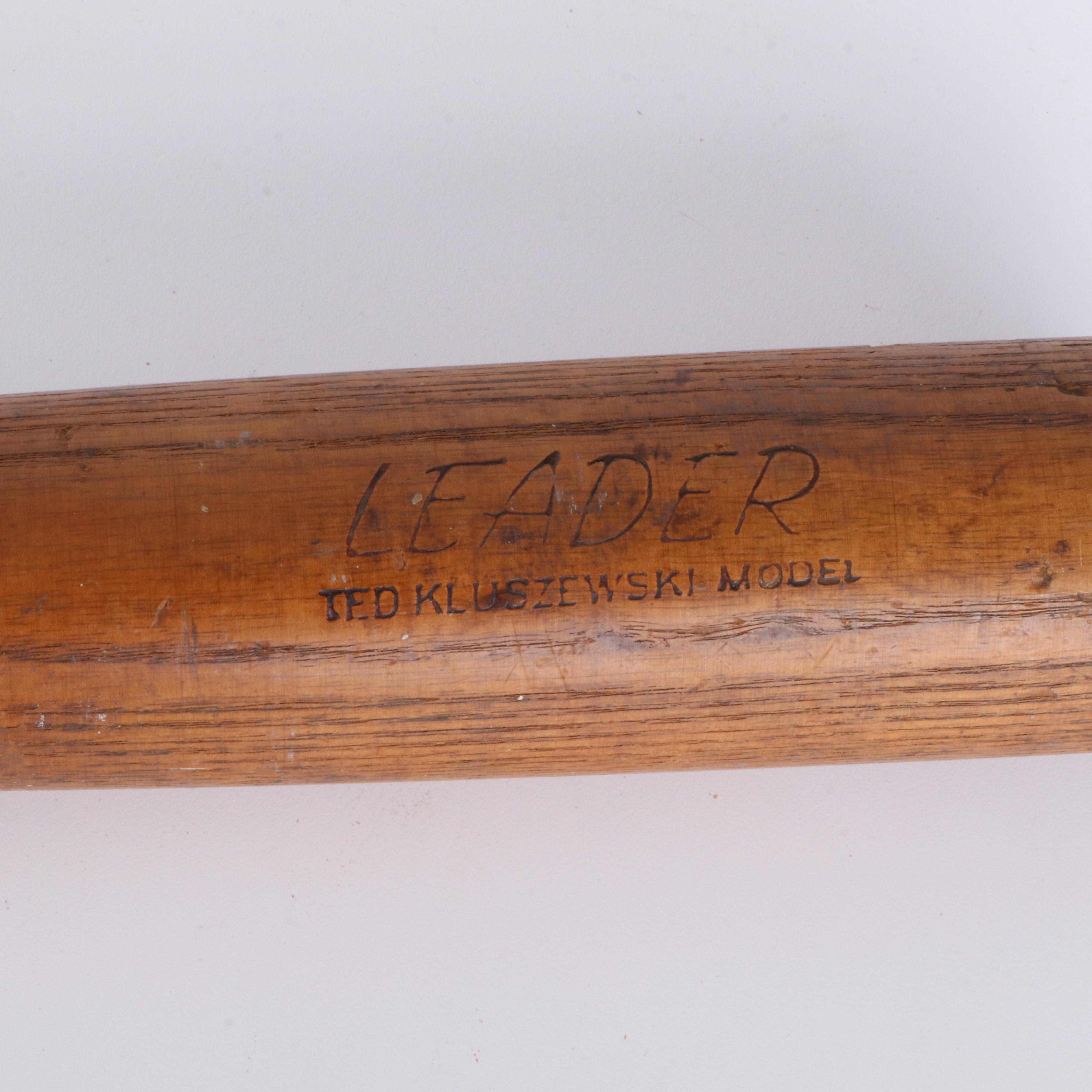 Ted Kluszewski and Don Hoak Player Model Baseball Bats with More