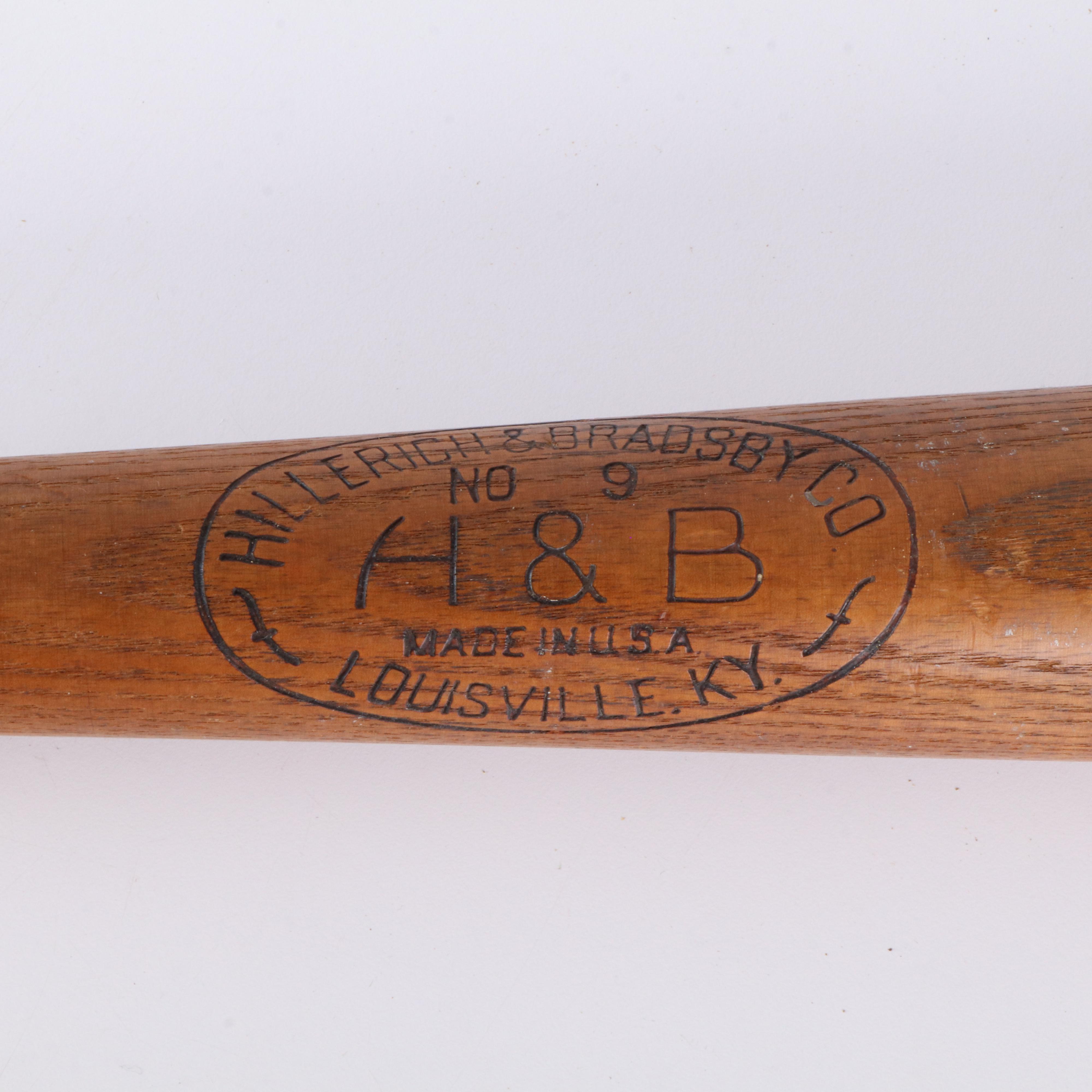 Ted Kluszewski and Don Hoak Player Model Baseball Bats with More