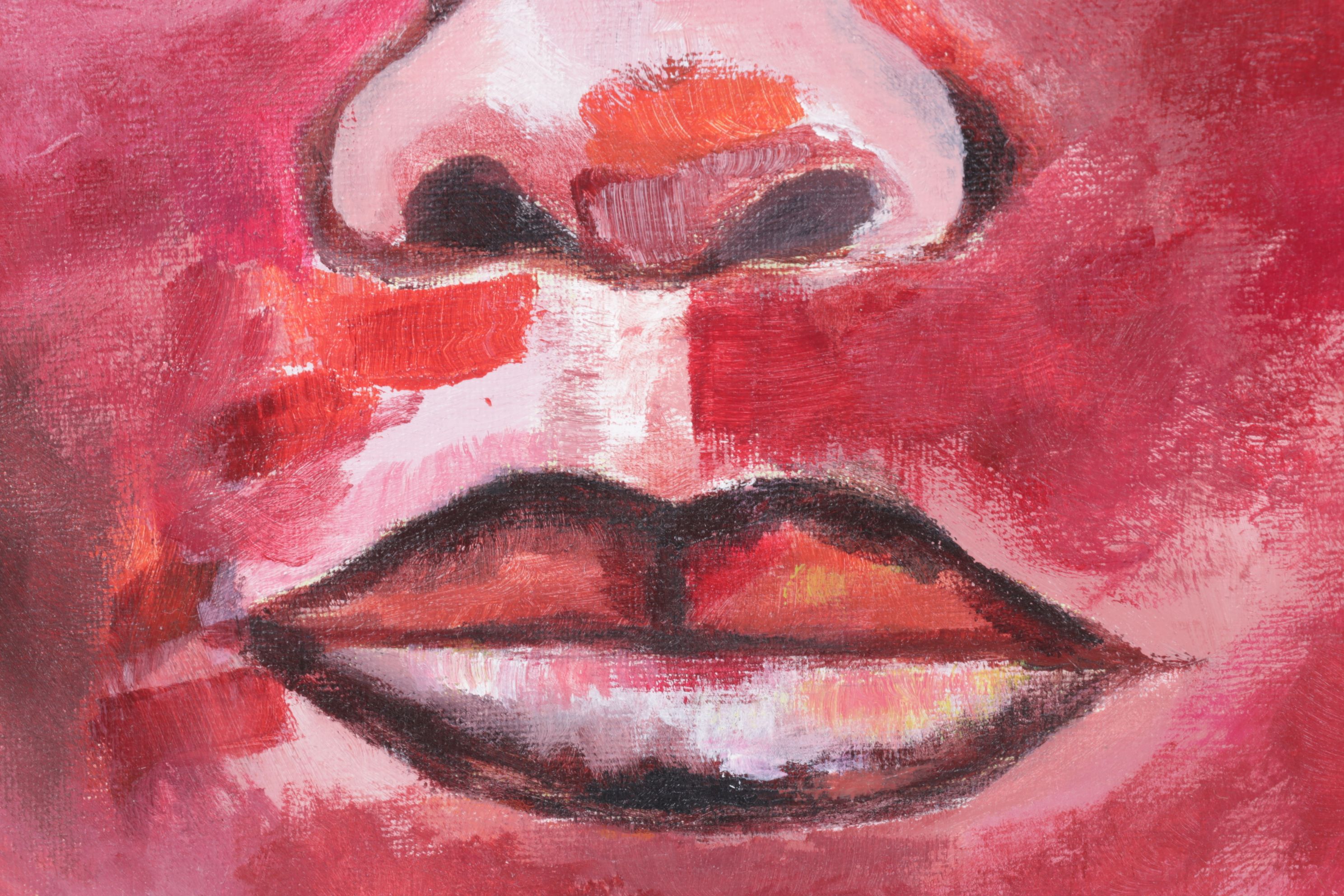 Oluwakemi Omowaire Monochromatic Oil Portrait Painting, 2020