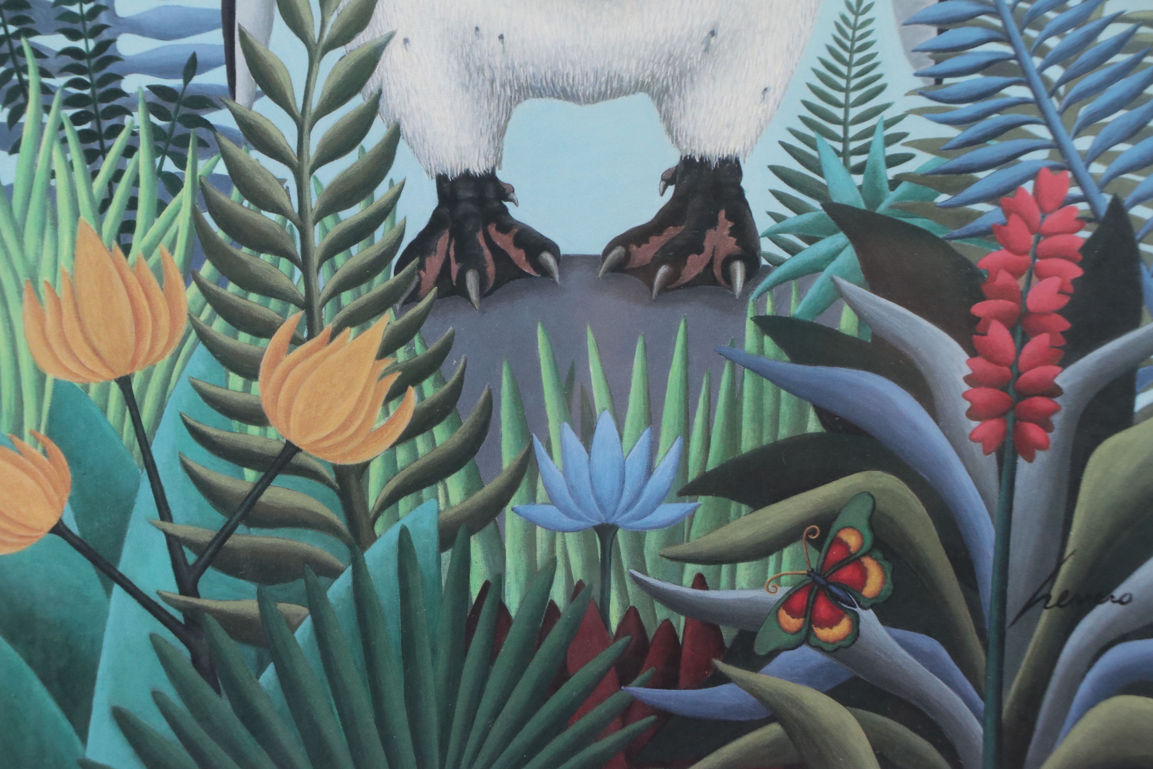 Offset Lithograph Poster After Lowell Herrero "Ursula," 1985