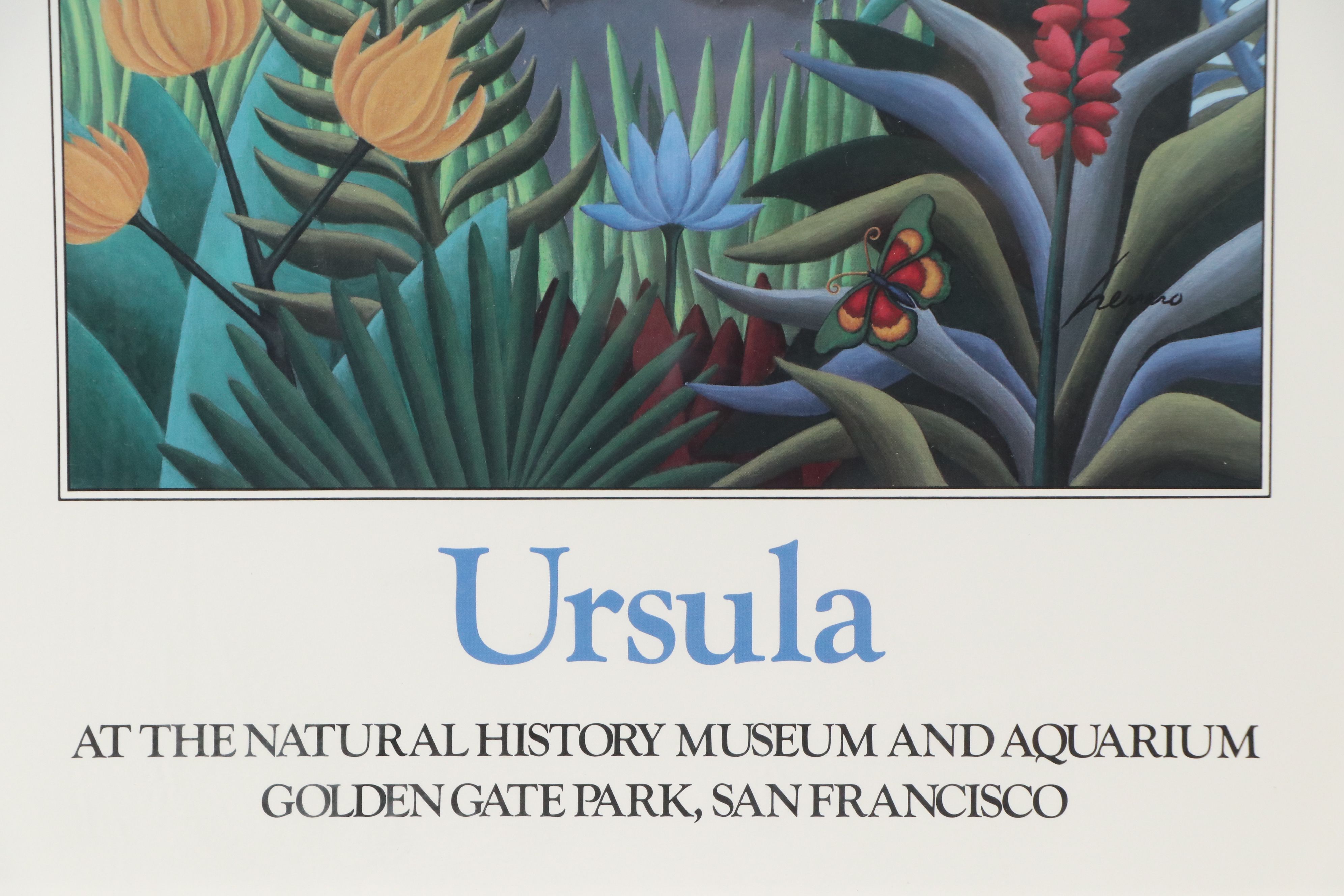 Offset Lithograph Poster After Lowell Herrero "Ursula," 1985